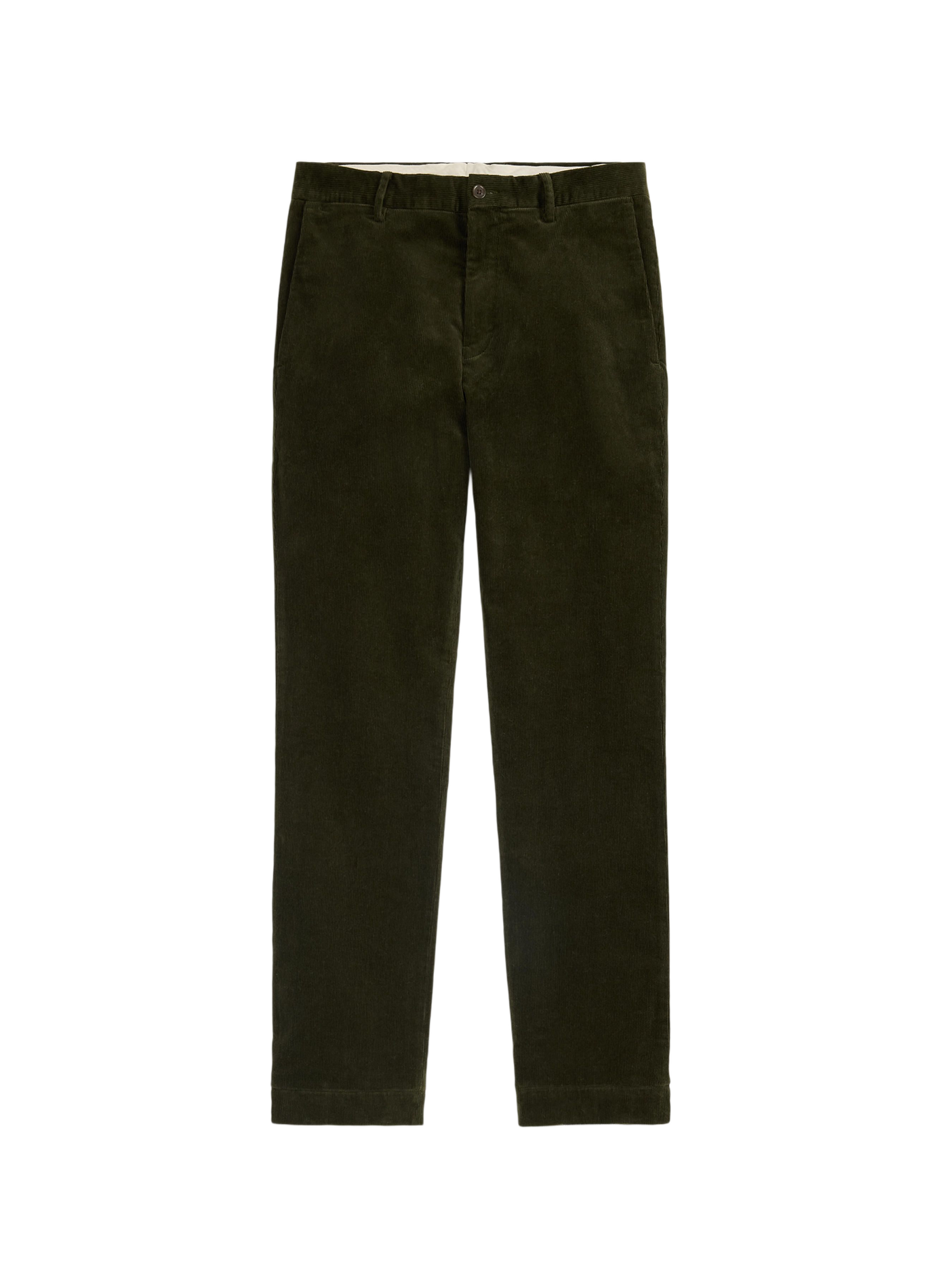 Broek van corduroy in een katoenmix  Estate olive
