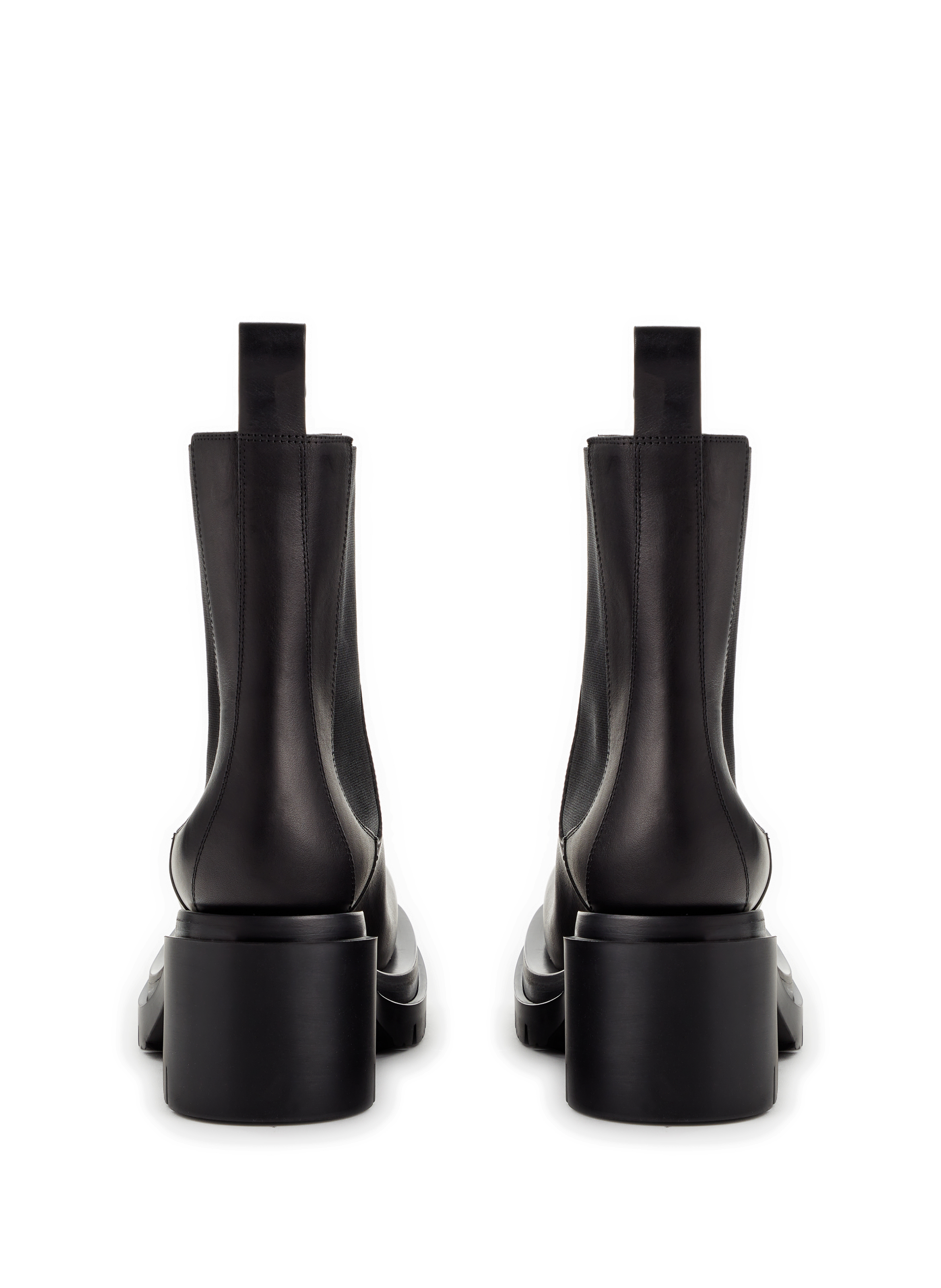 Bottines Lug en cuir BOTTEGA VENETA Noir