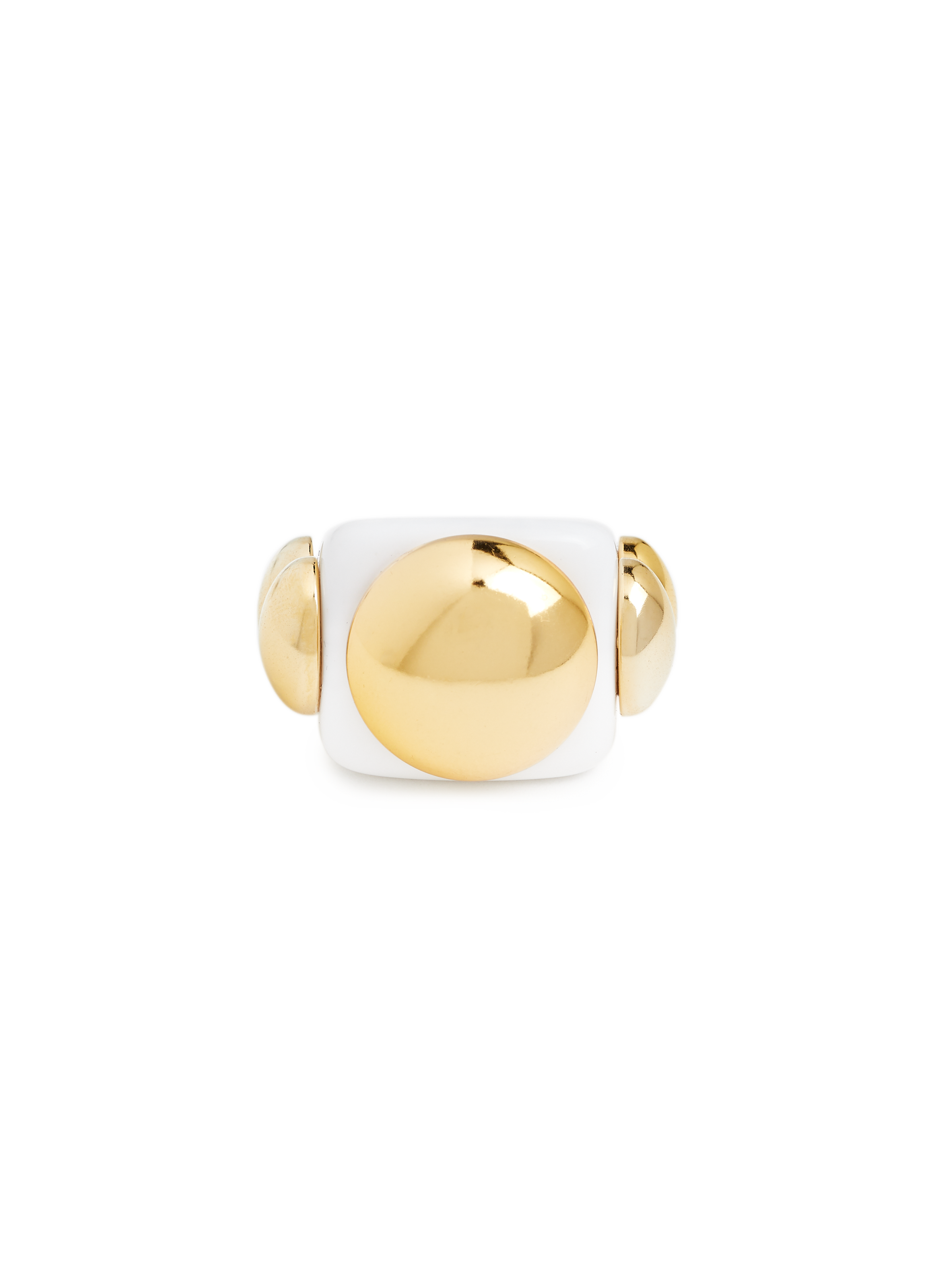 LA MANSO Bague Total White Blanc