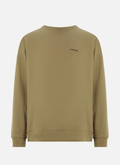Sweatshirt in recycled cotton and polyester GreenCALVIN KLEIN 