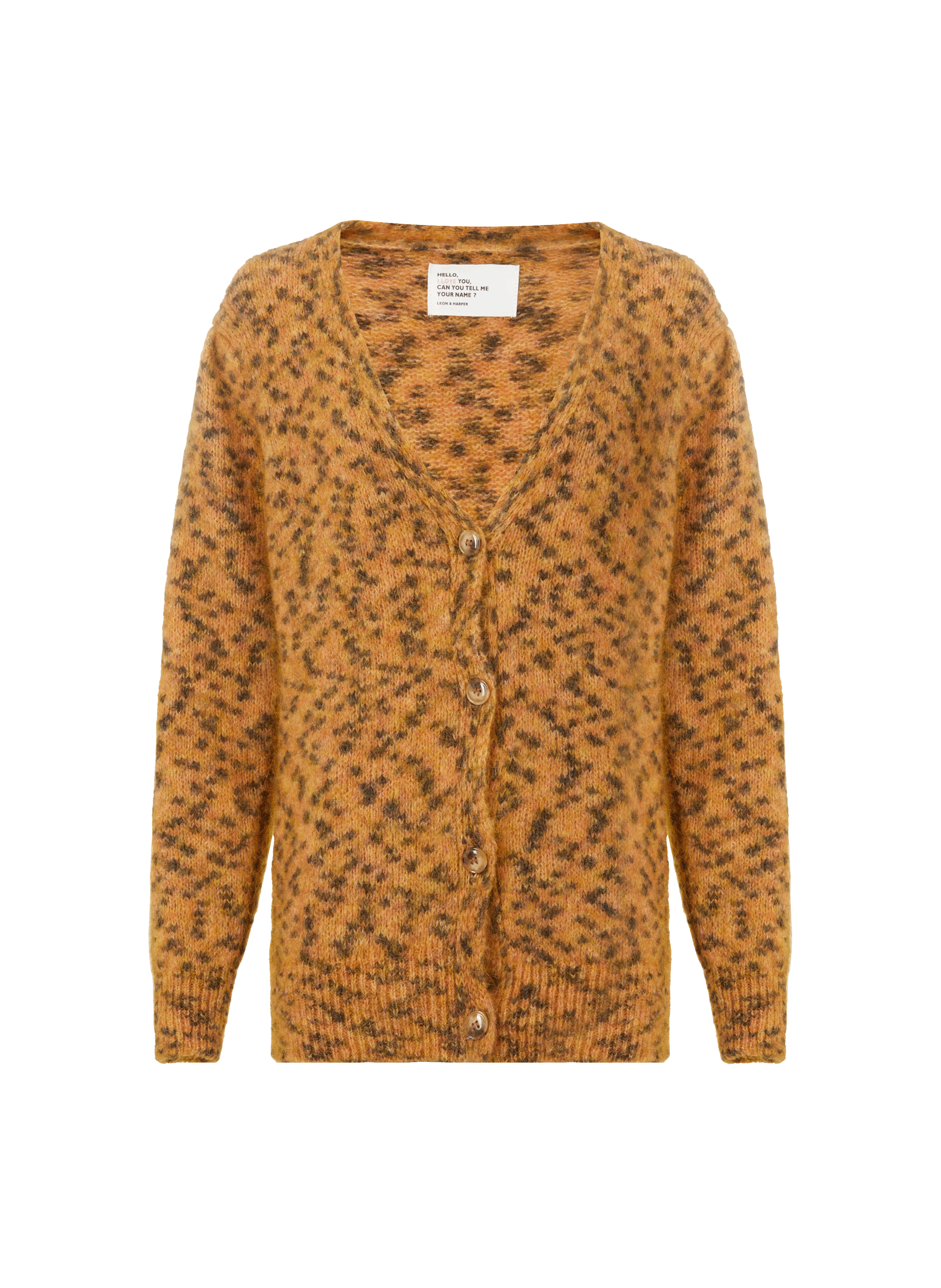 Pull à motif en laine mélangé