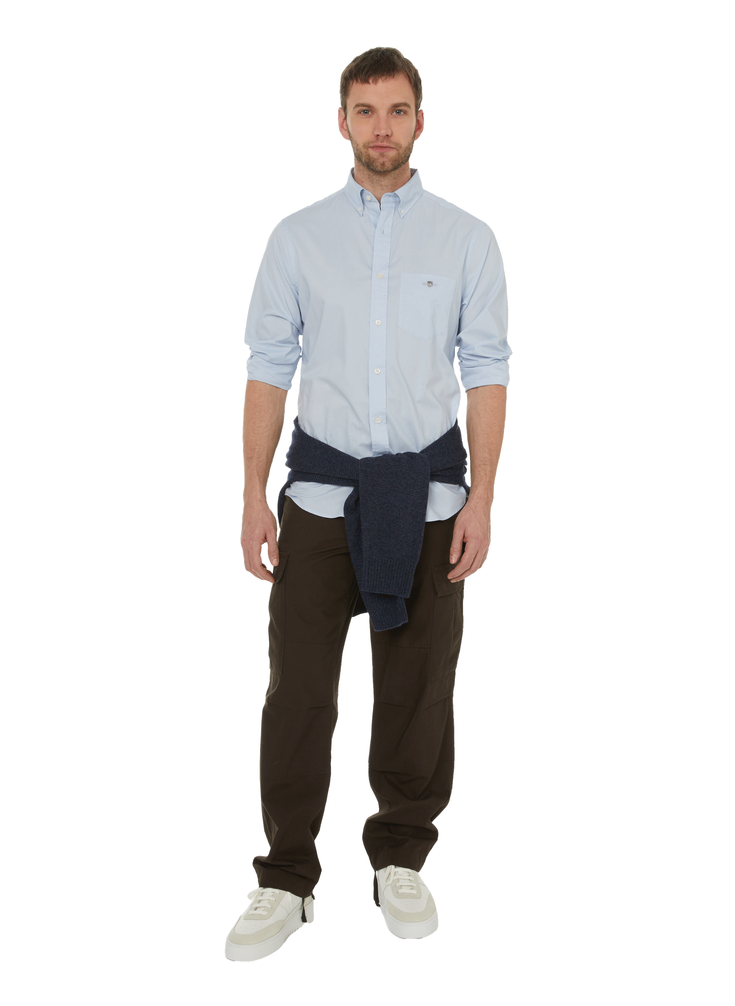 Cotton shirt GANT Blue