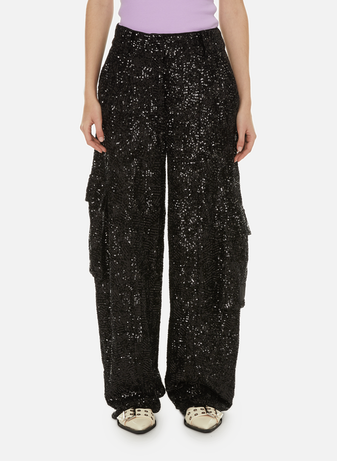 ROTATE sequin cargo pants