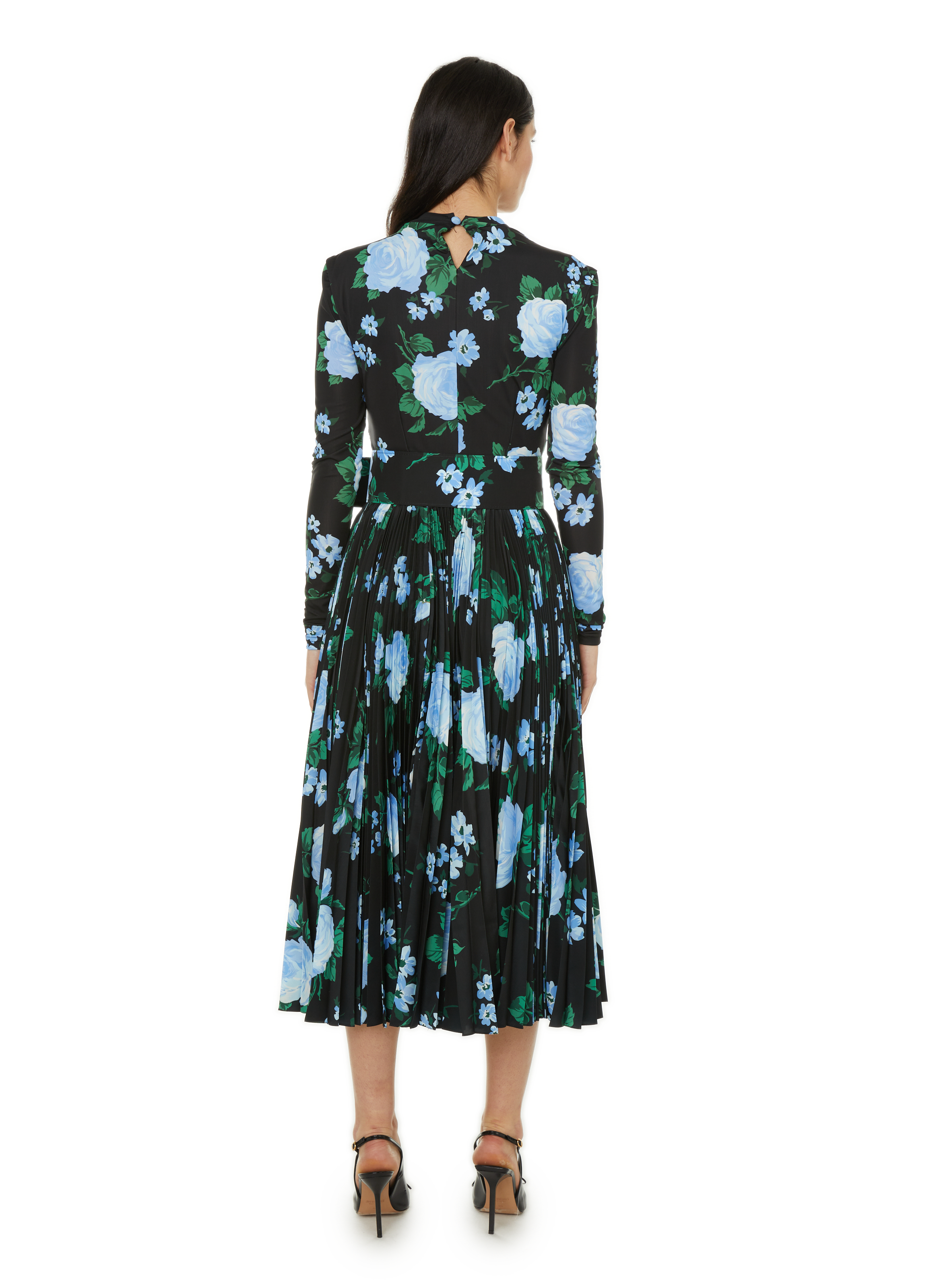 Robe midi plissé RICHARD QUINN Multicolore
