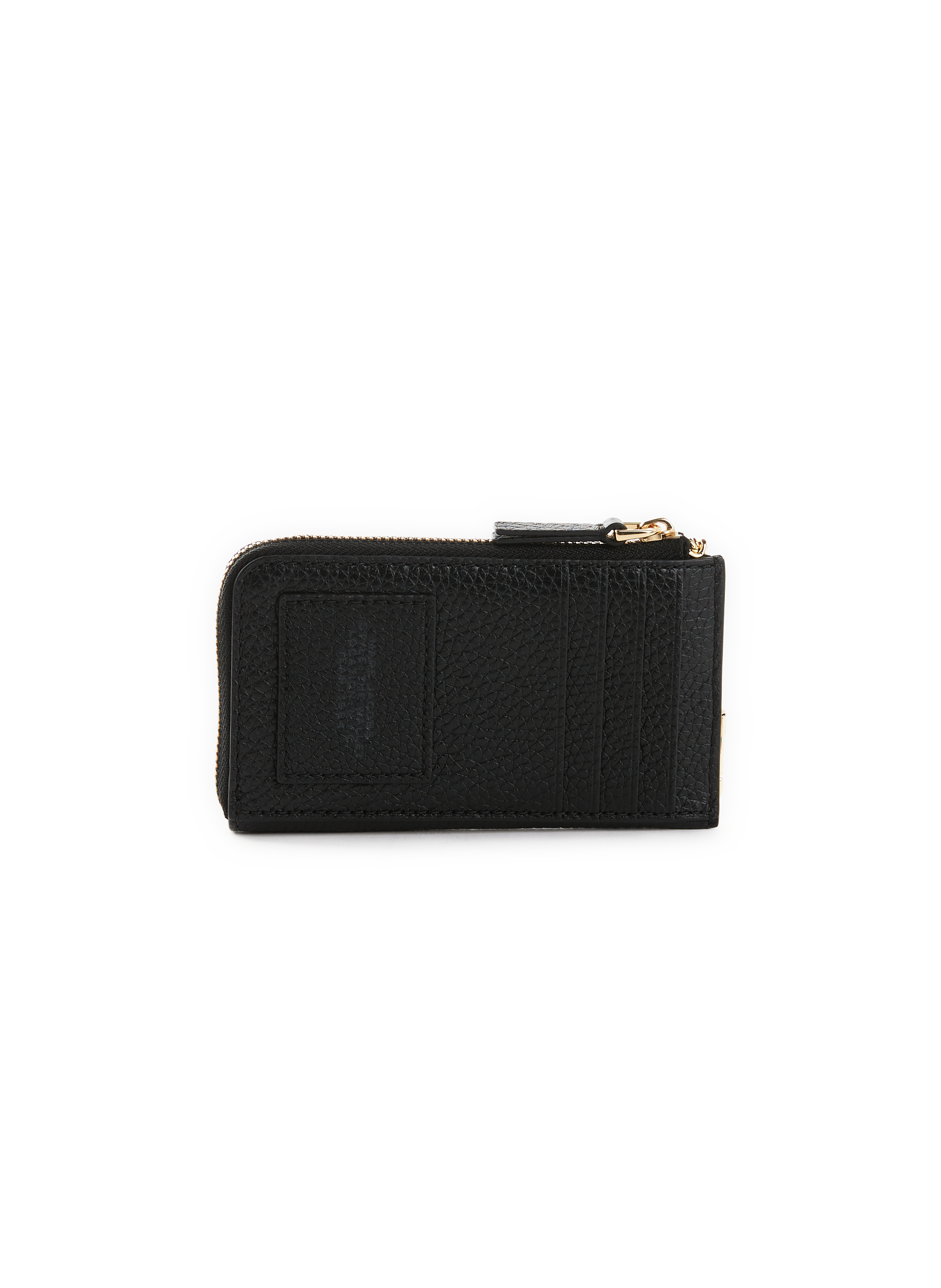 Porte-monnaie The Leather Top Zip MARC JACOBS Noir