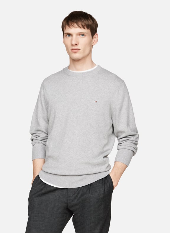 Pull col rond Gris by TOMMY HILFIGER TOMMY HILFIGER Pull col rond Gris