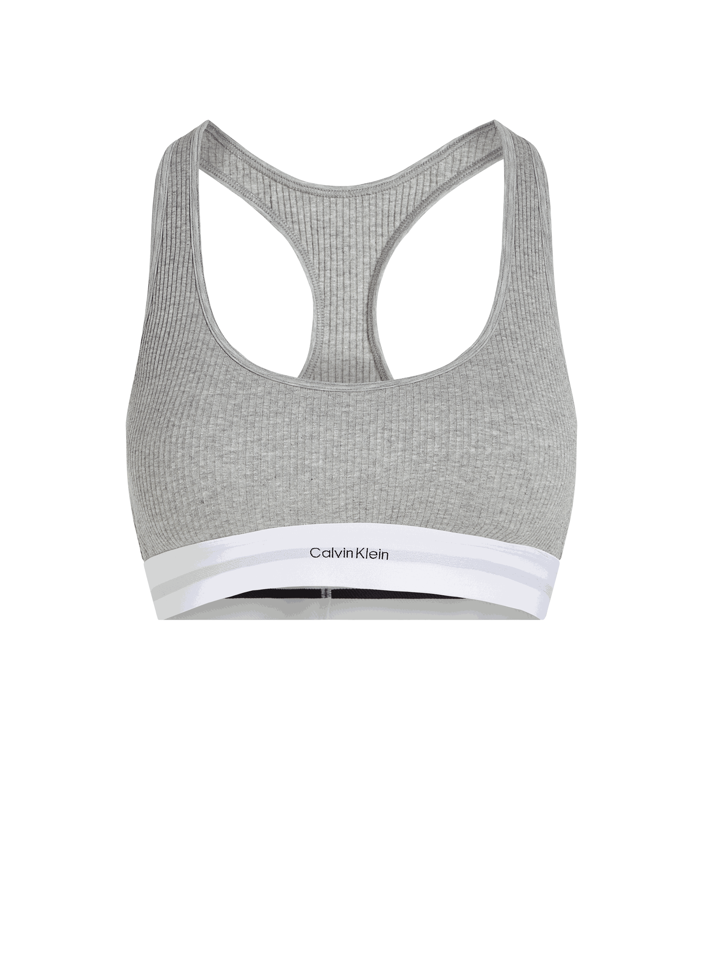 Ribbed bralette CALVIN KLEIN Grey