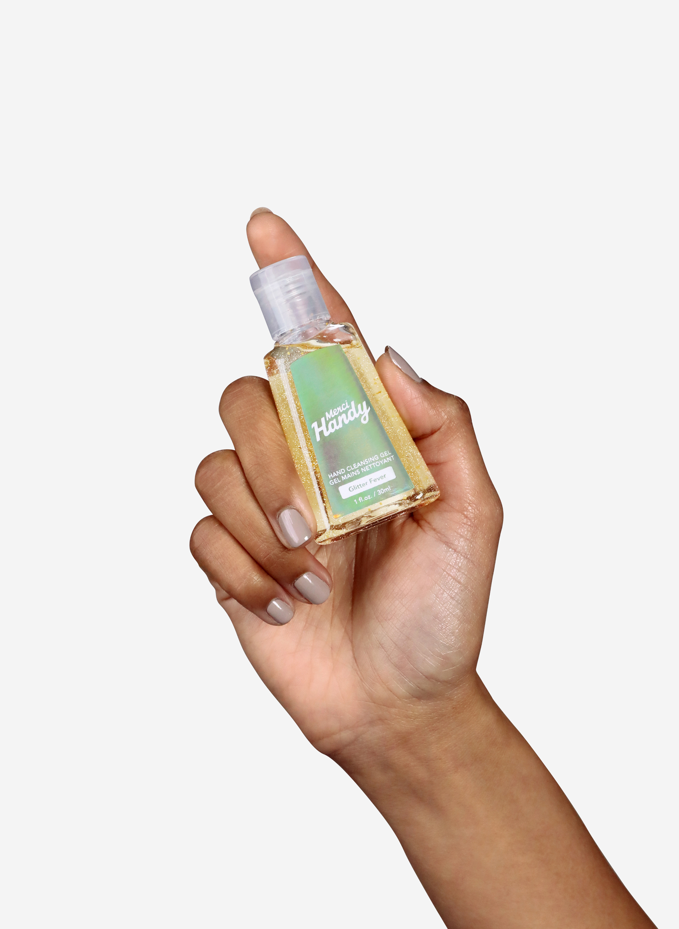 Hand cleansing gel - Glitter fever MERCI HANDY No color