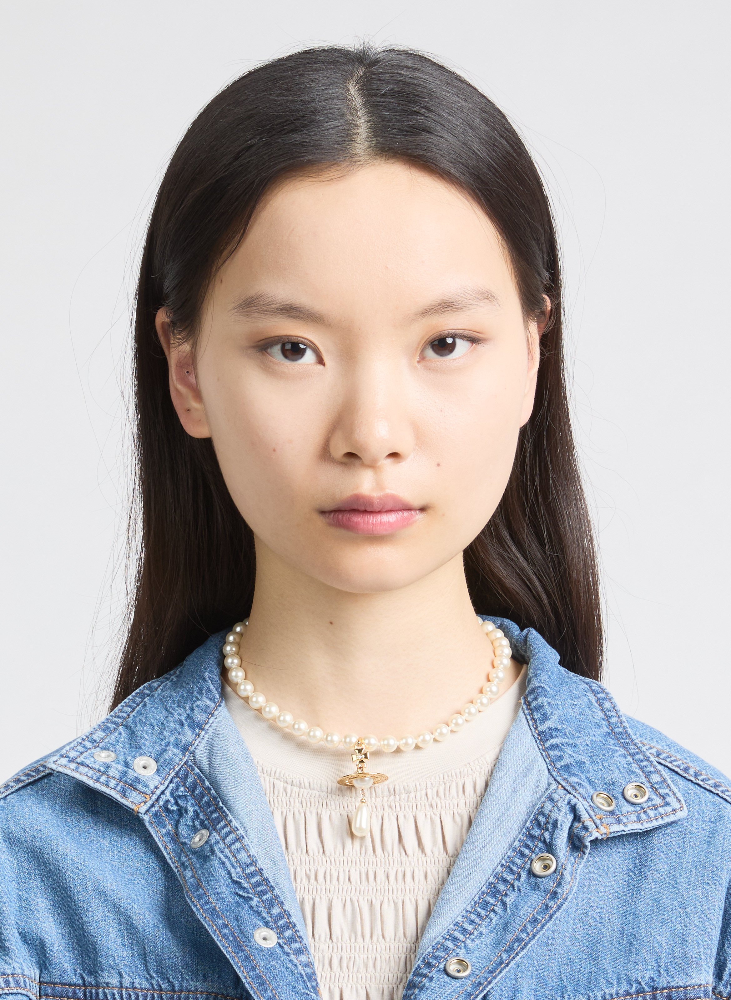 Collier ras du cou à perles VIVIENNE WESTWOOD Doré