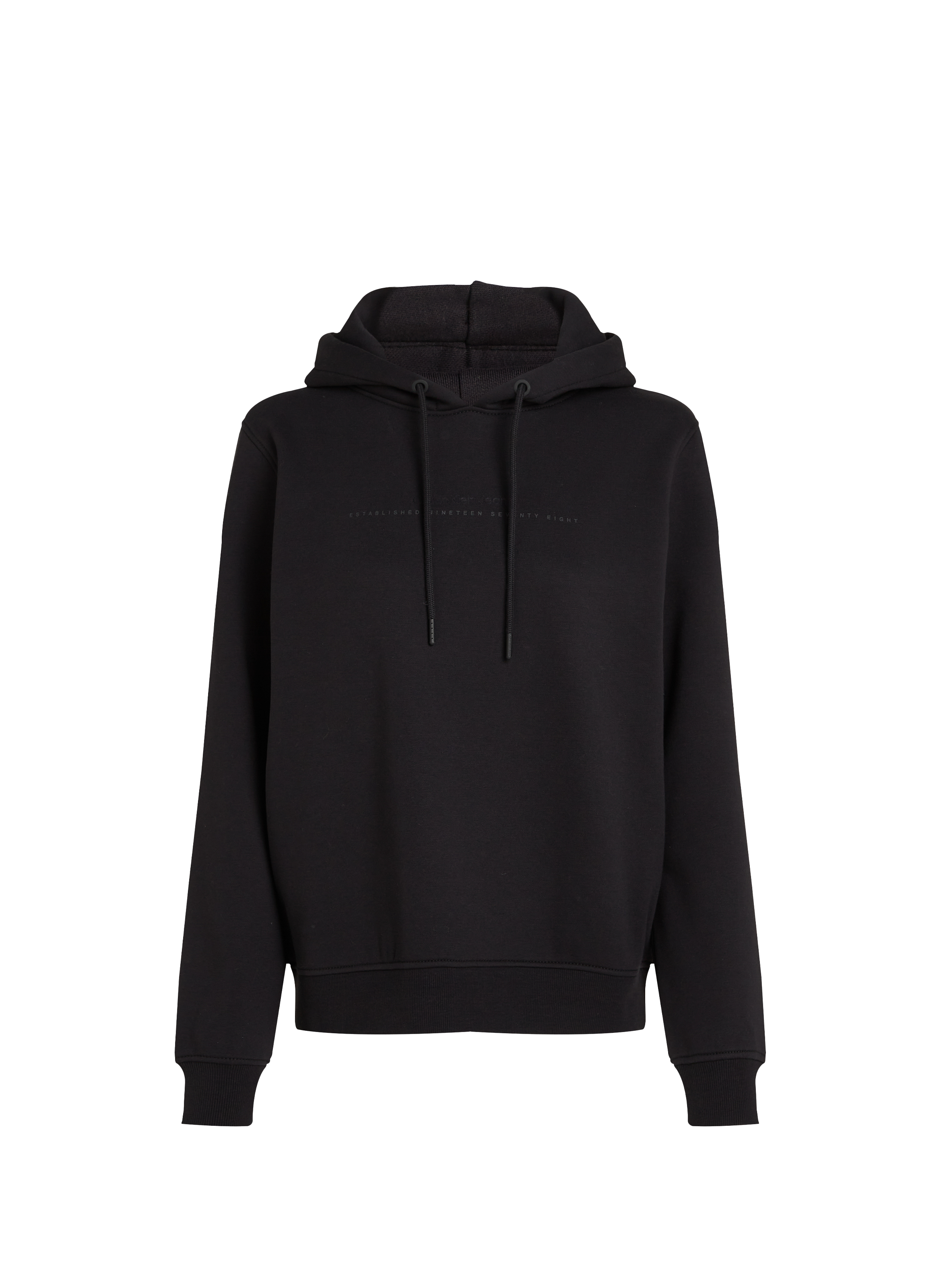 Hoodie en coton mélangé CALVIN KLEIN Noir