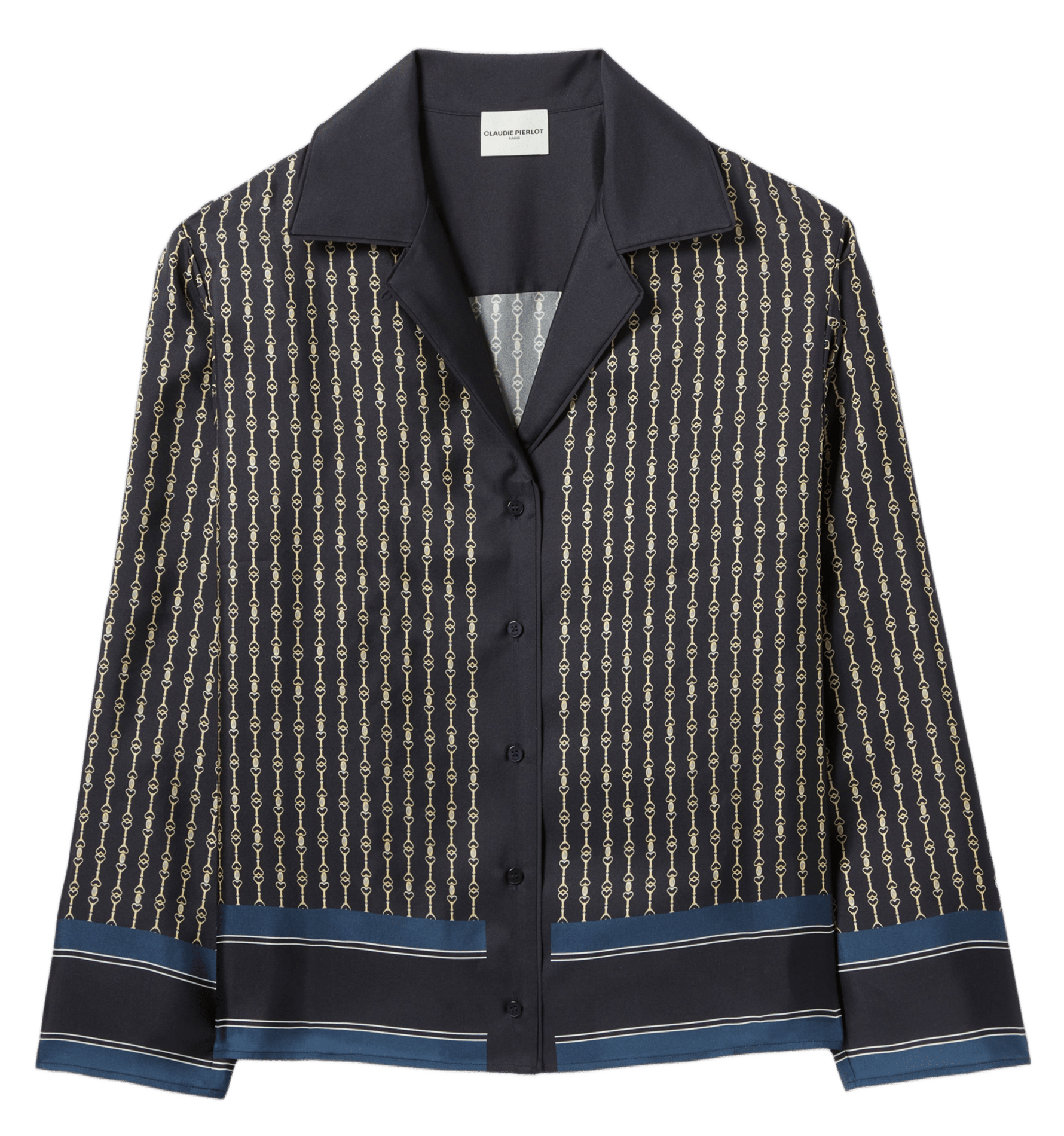 Chemise fluide à motifs en soie CLAUDIE PIERLOT Multicolore