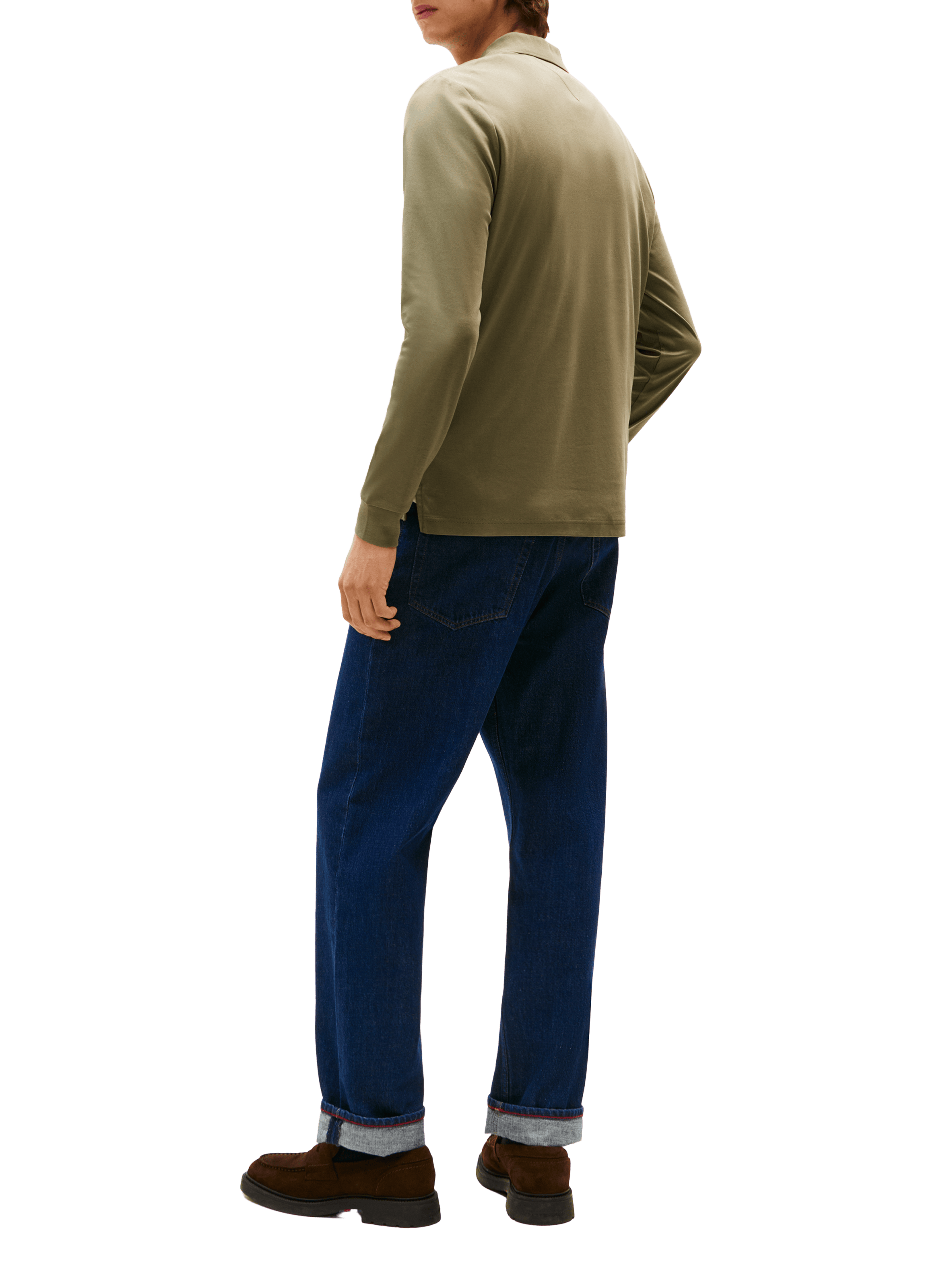 Long sleeve polo shirt TOMMY HILFIGER Green