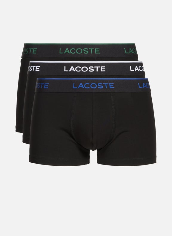 Lot de 3 boxers en coton mélangé LACOSTE Lot de 3 boxers en coton mélangé LACOSTE