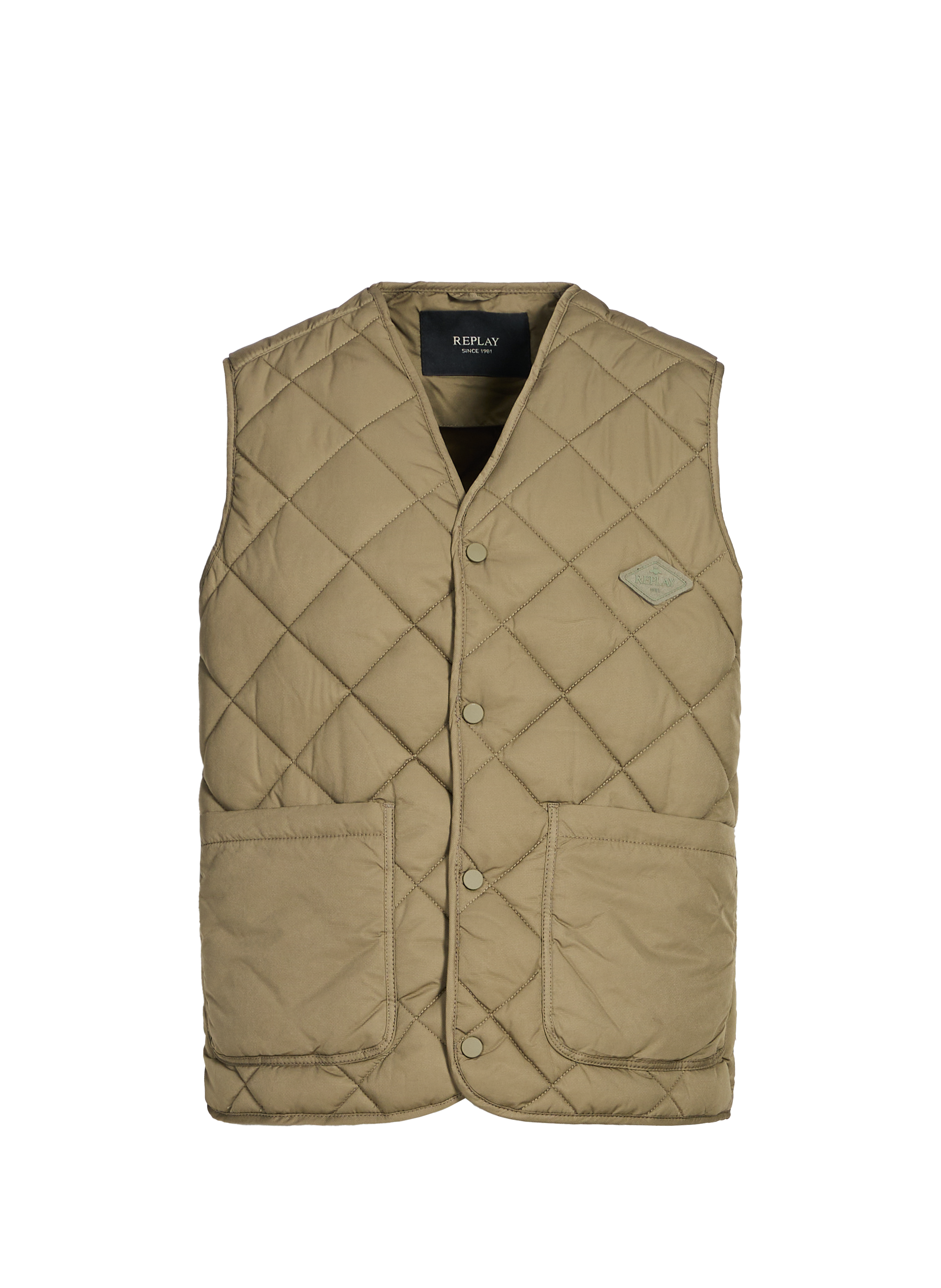 Veste sans manches matelassée REPLAY Vert