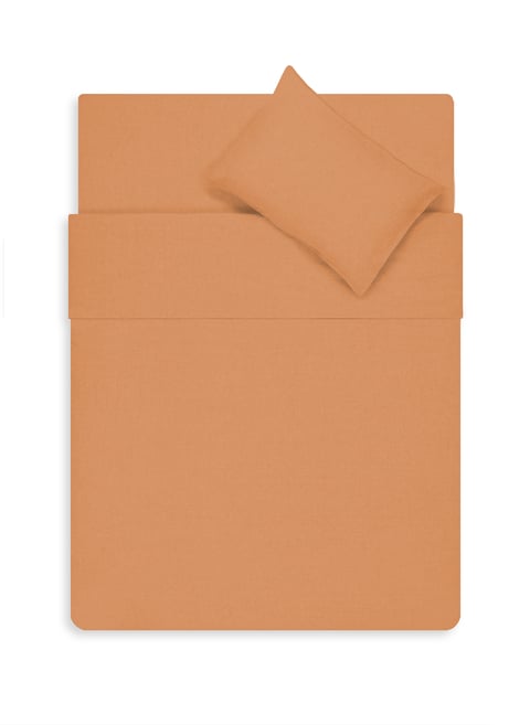 Housse de couette en lin lavé MarronAU PRINTEMPS PARIS Housse de couette en lin lavé MarronAU PRINTEMPS PARIS