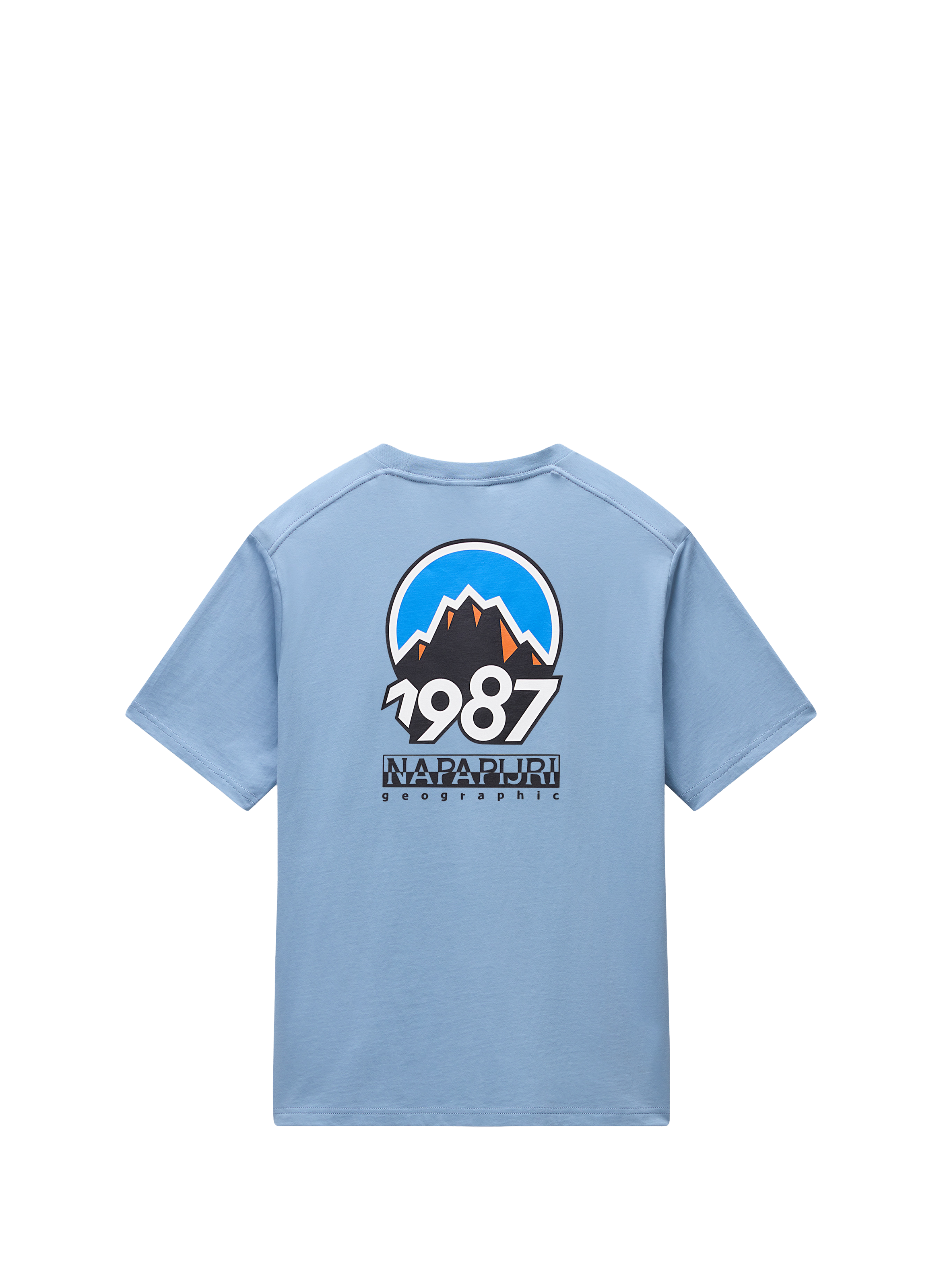 Oversized Printed T-shirt NAPAPIJRI Blue