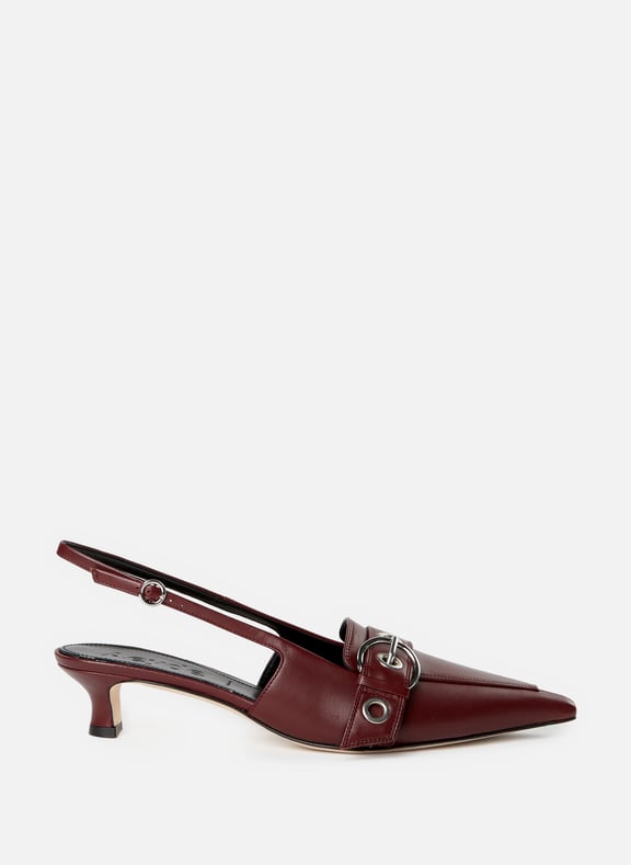 Solid leather sling-backs Red by AEYDE AEYDE Solid leather sling-backs Red