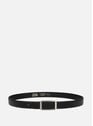 Belt - Ceinture Cuir Lisse Femme | Black by LANCASTER LANCASTER Belt - Ceinture Cuir Lisse Femme | Black