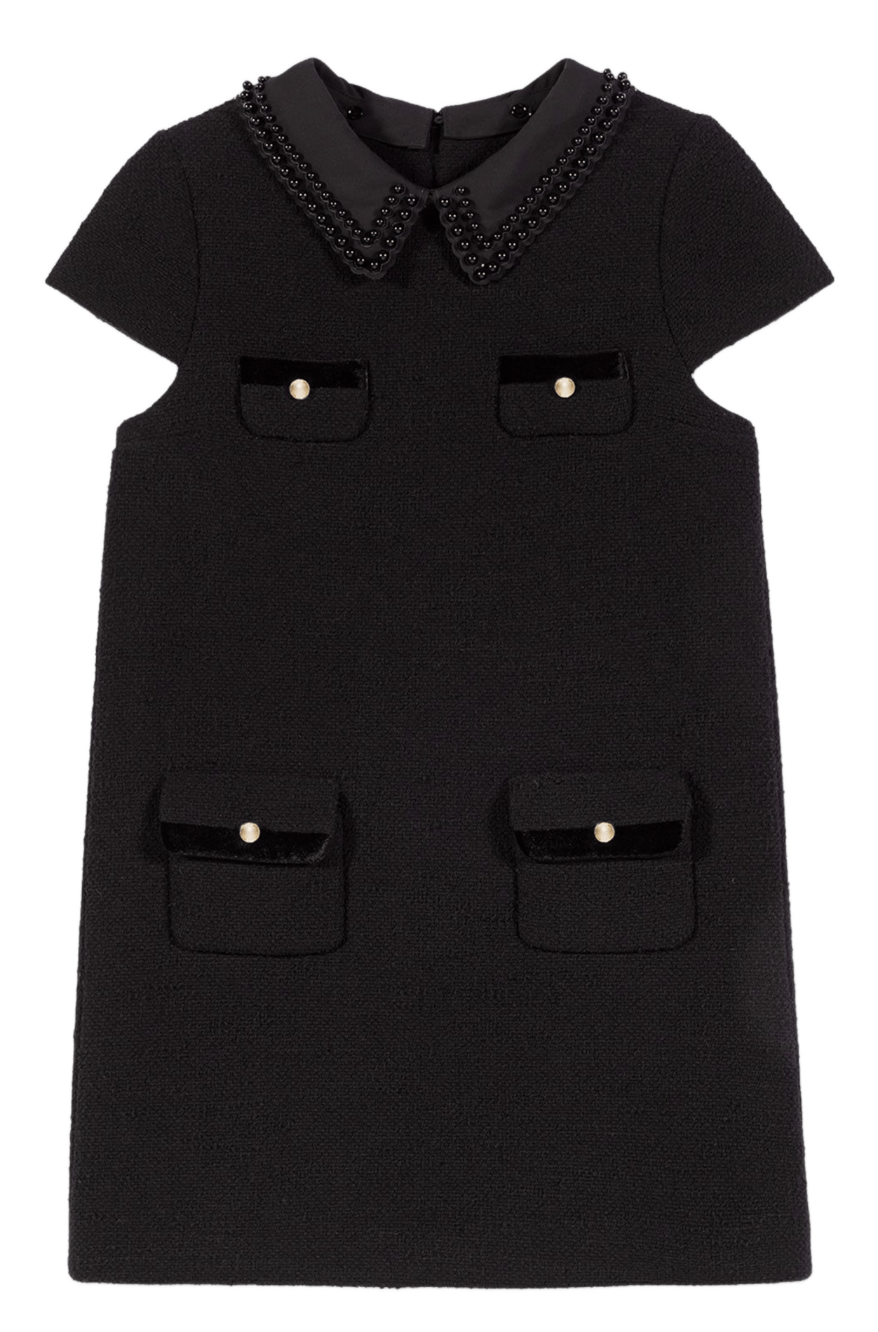 Robe courte col rond MAJE Noir