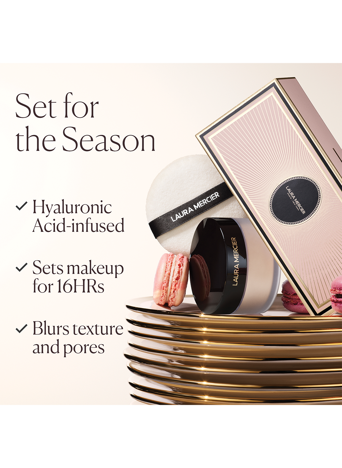 Indulgent Icons - Ultra-Blur Translucent Loose Setting Powder + Puff LAURA MERCIER No color