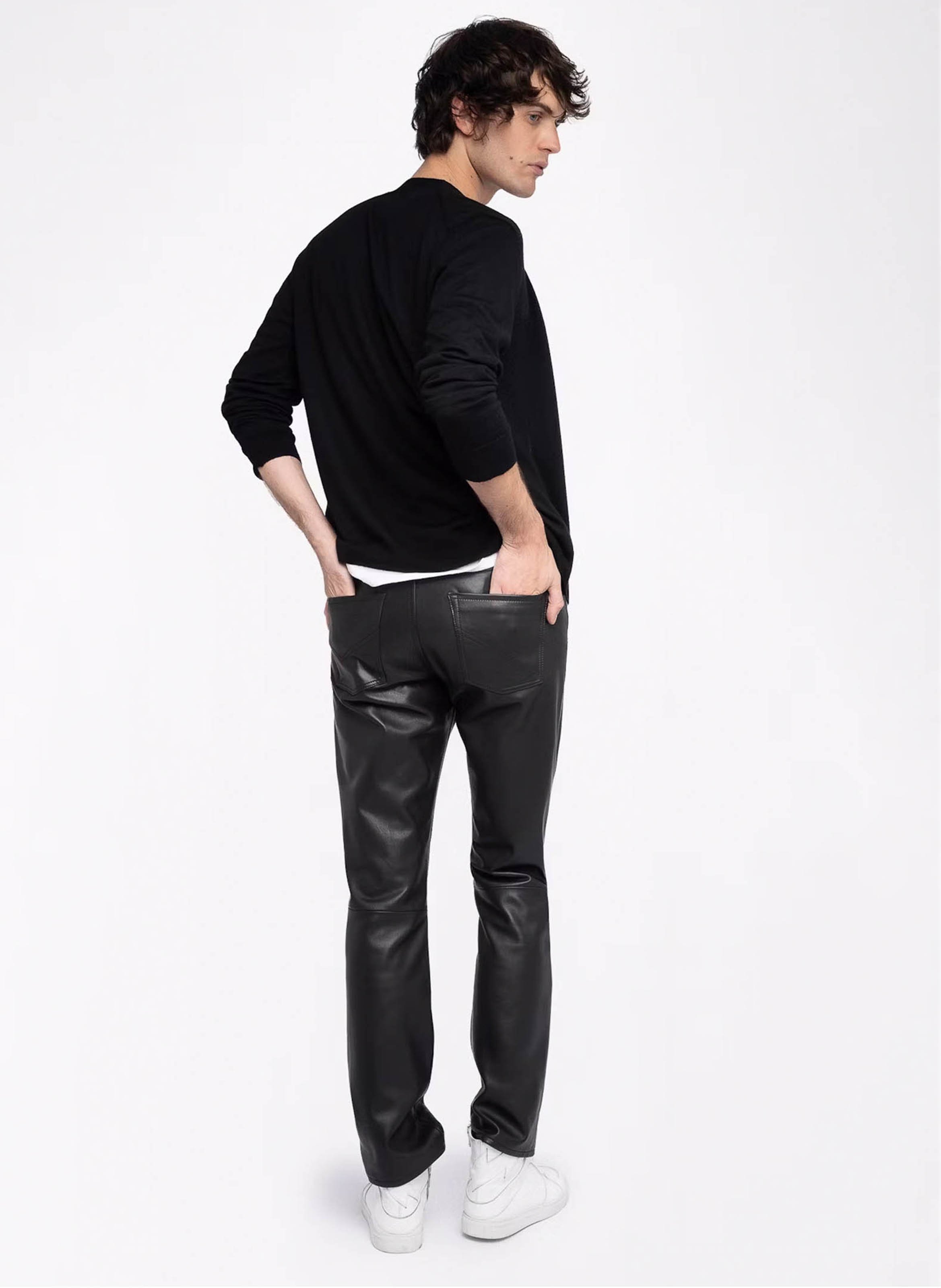 Cardigan droit col v en laine remi ZADIG&VOLTAIRE Noir