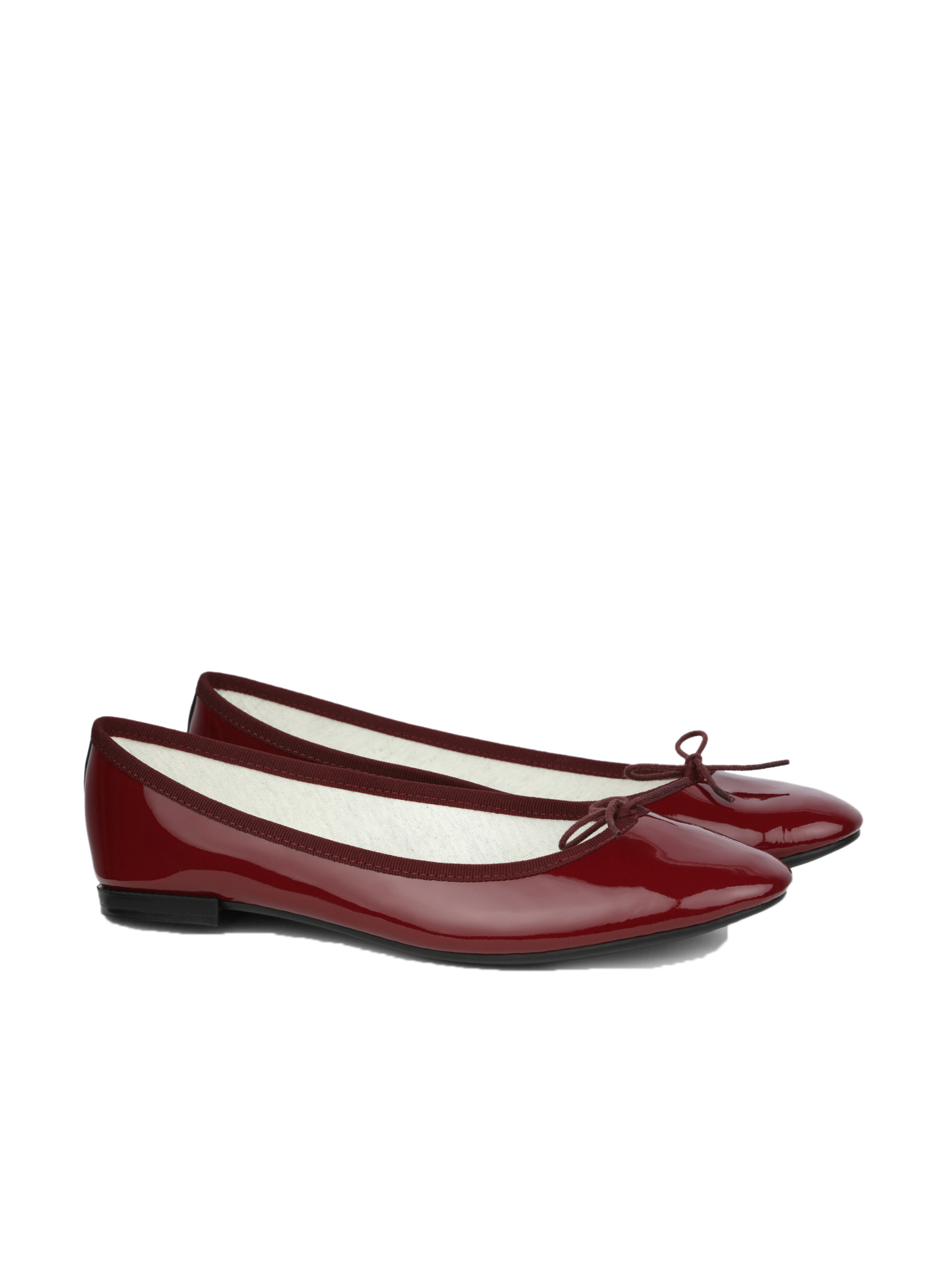 Ballerines en cuir vernis cendrillon REPETTO Rouge
