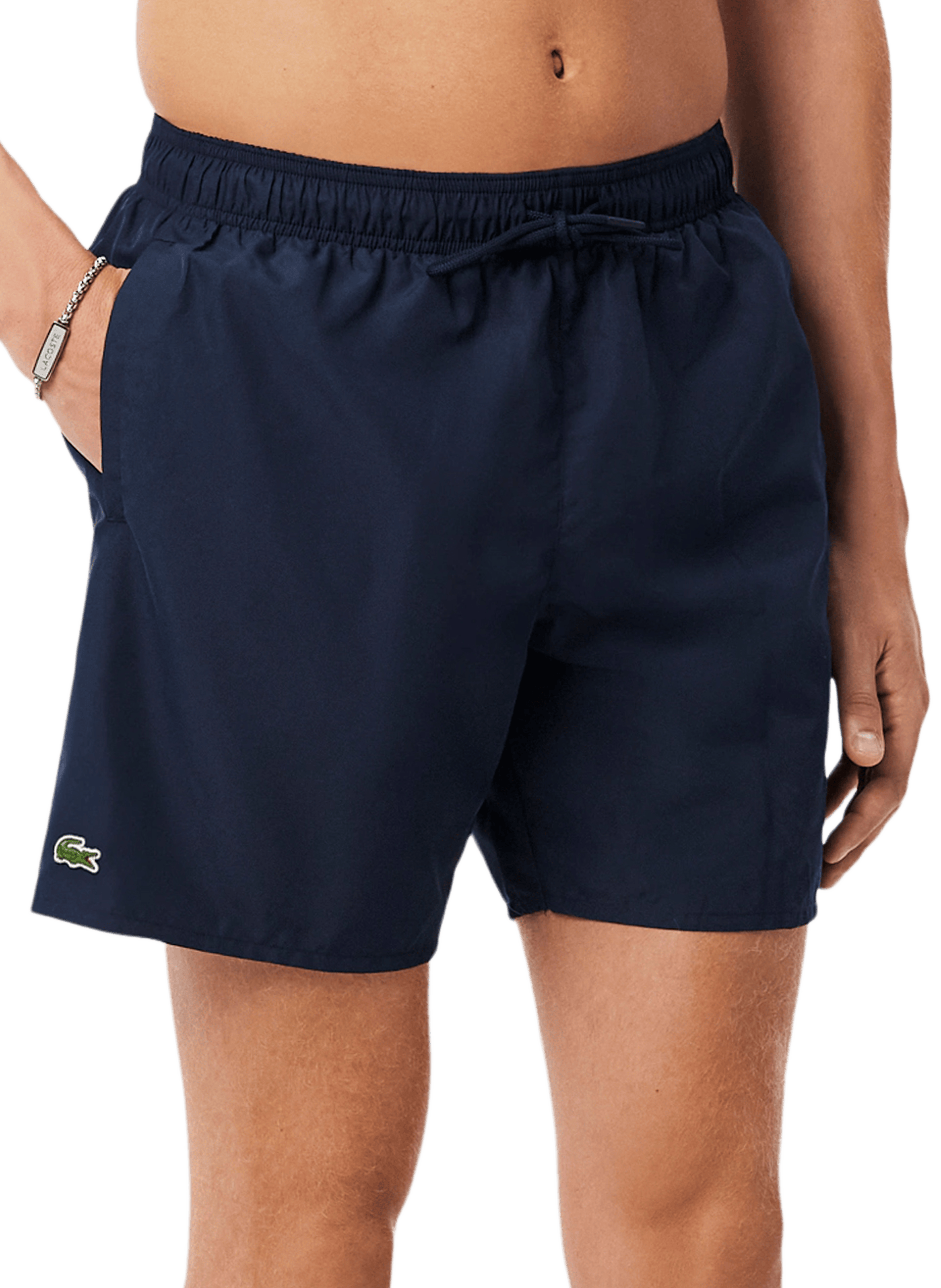 Recycled polyester swim shorts LACOSTE Blue