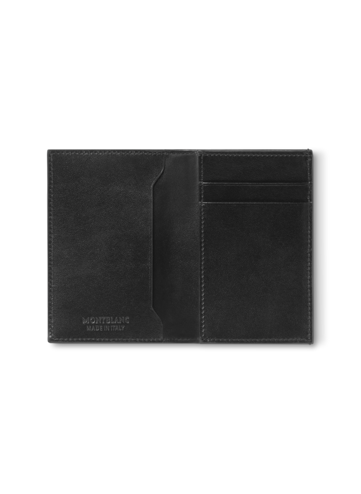 Smooth leather card holder MONTBLANC Black