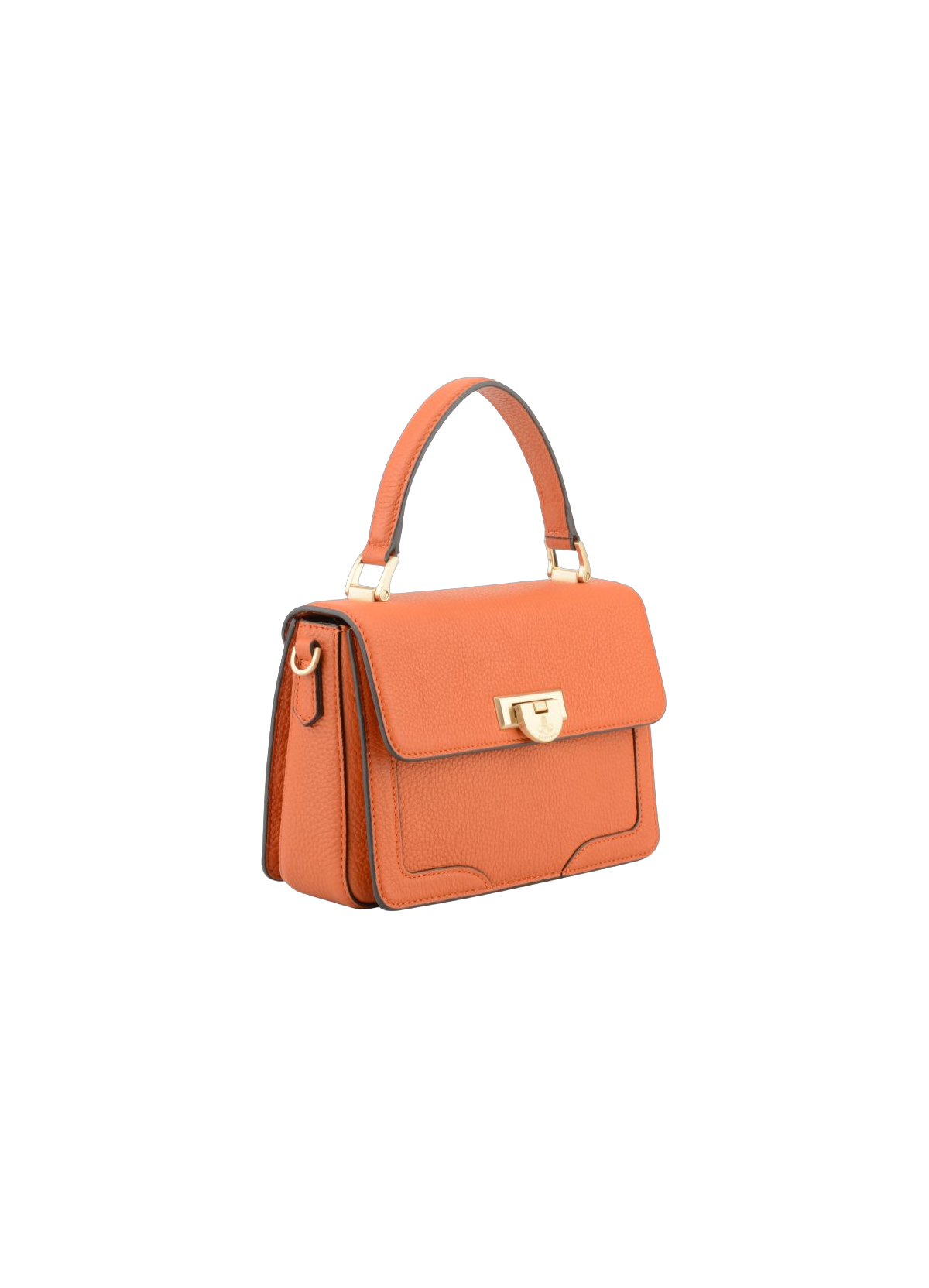 Auteuil | Sac porté travers en cuir de vachette Orange