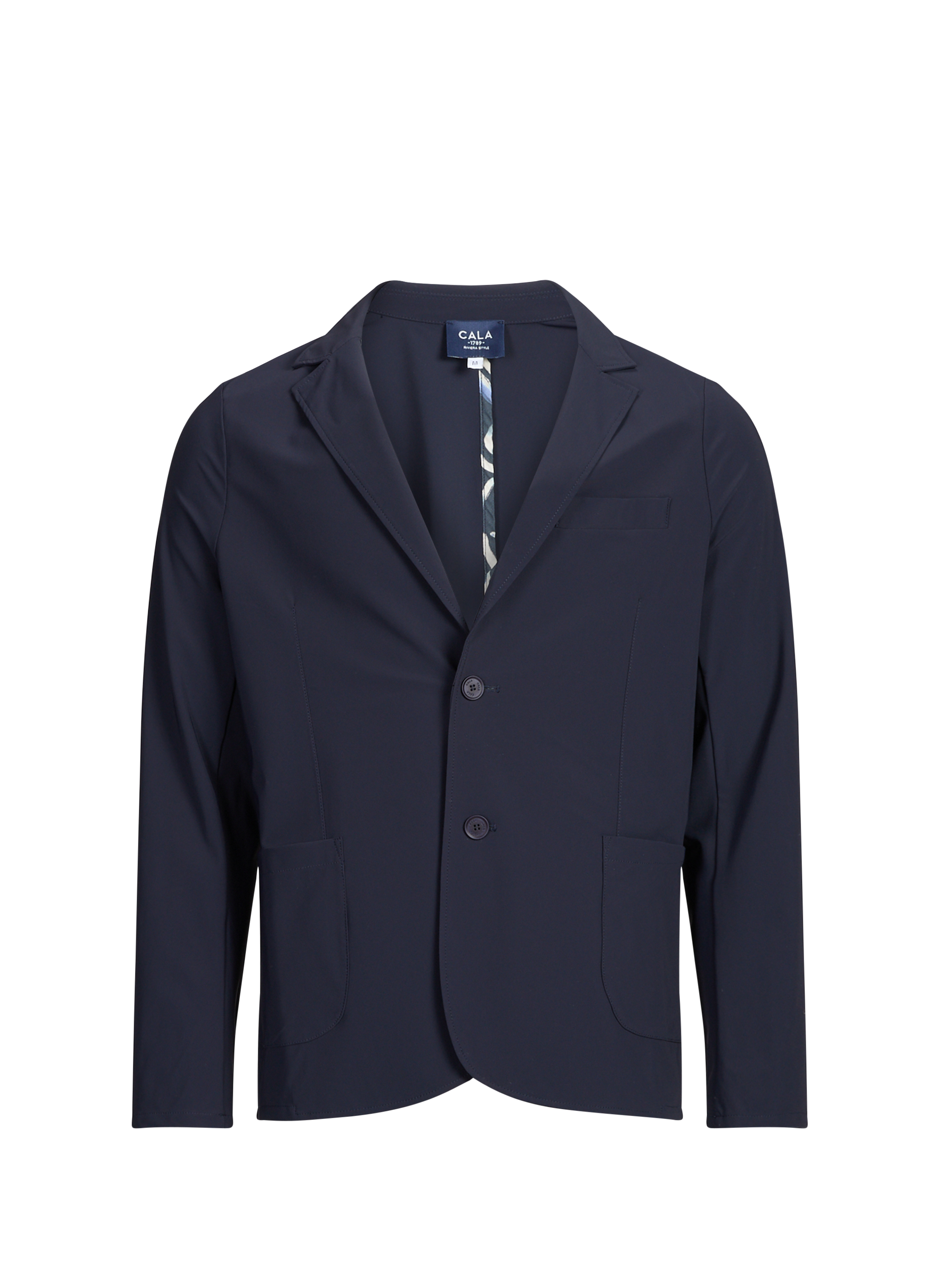 Fitted blazer with tailored collar Niko Lescada 1789 CALA Blue