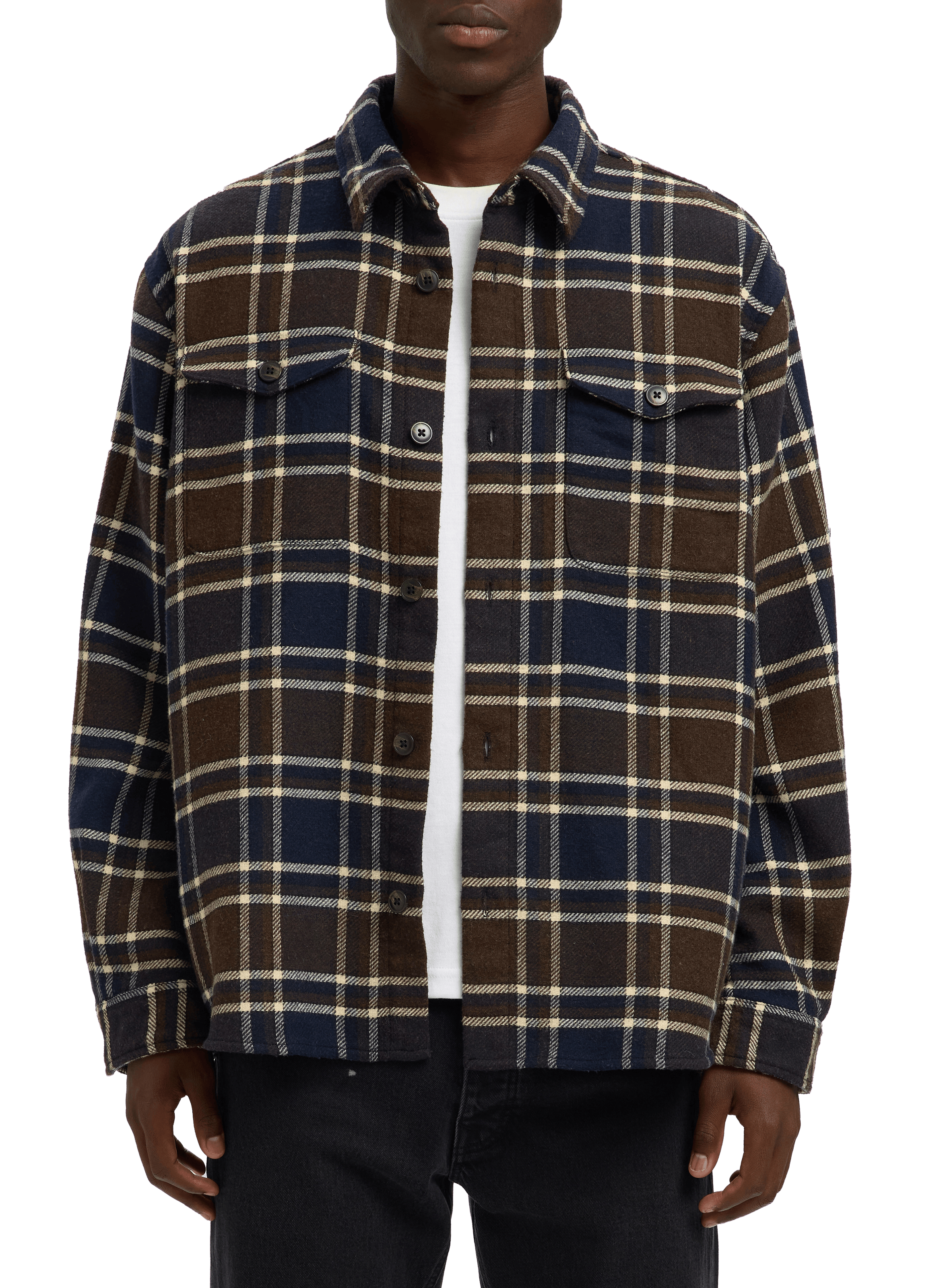 Checked shirt SELECTED Brown