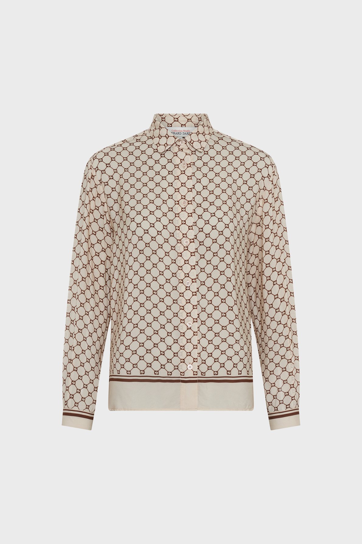 Chemise fluide à monogramme - clariane GERARD DAREL Beige