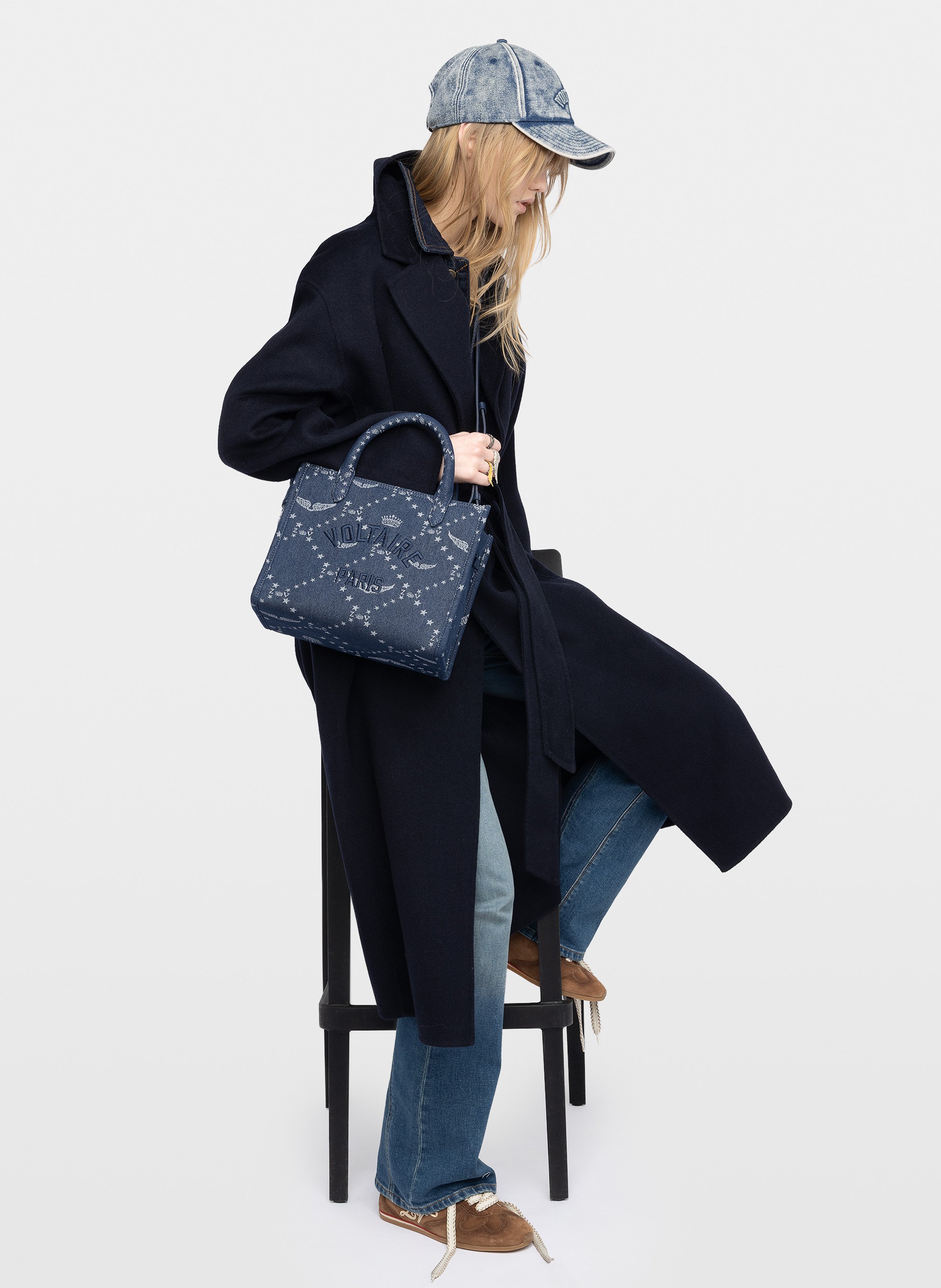 Sac à main en coton angel ZADIG&VOLTAIRE Bleu