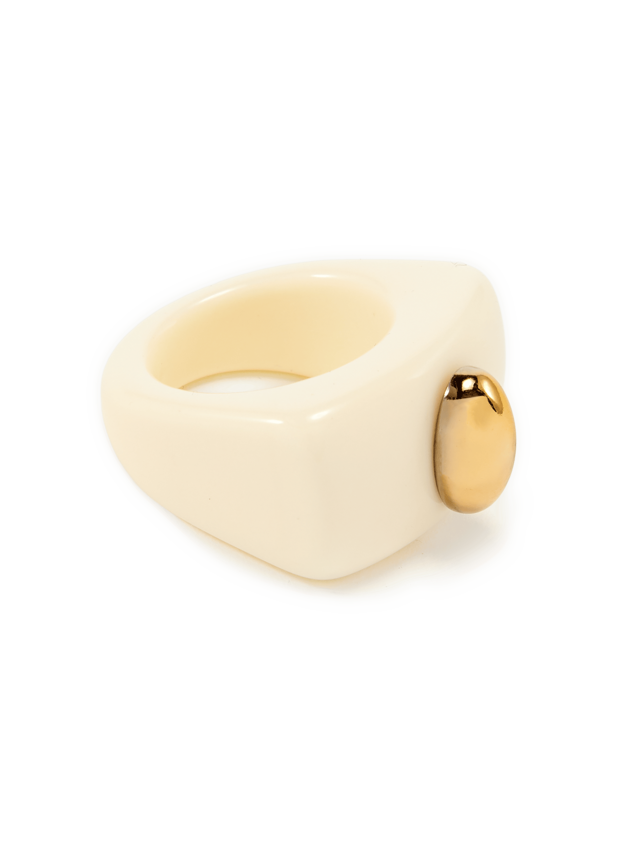 Ivory Poacher ring LA MANSO White