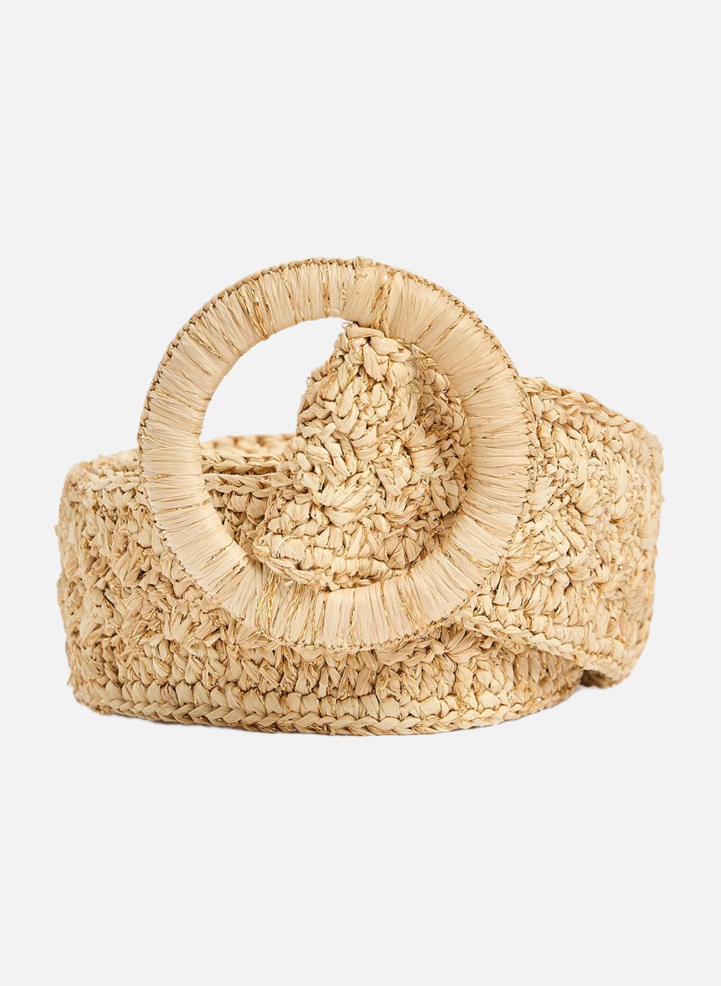 Ceinture en raphia 45mm VANESSA BRUNO Beige