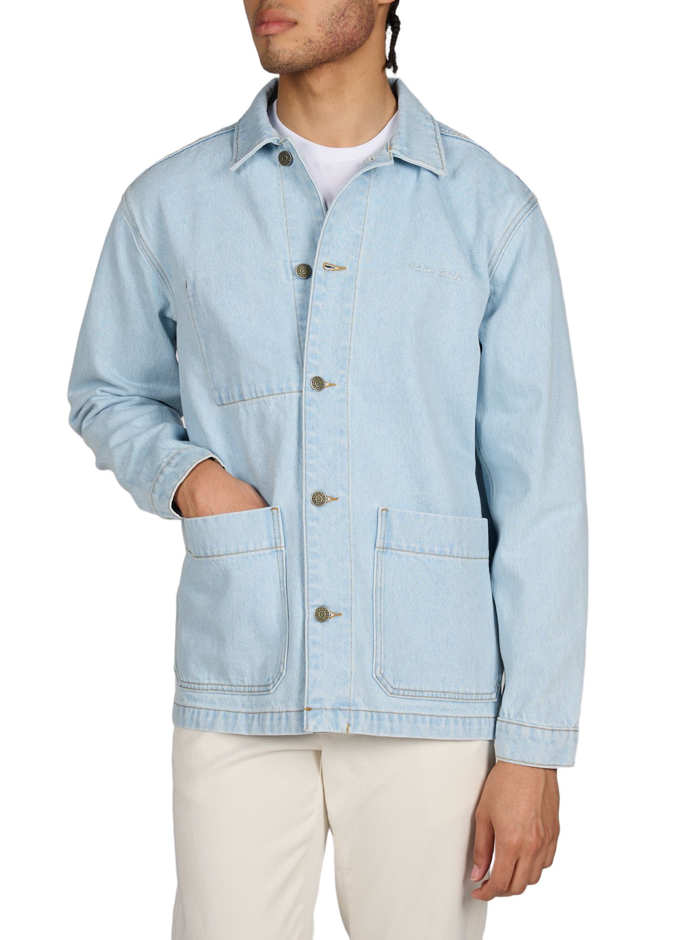 Sebasto cotton denim jacket MAISON LABICHE Blue