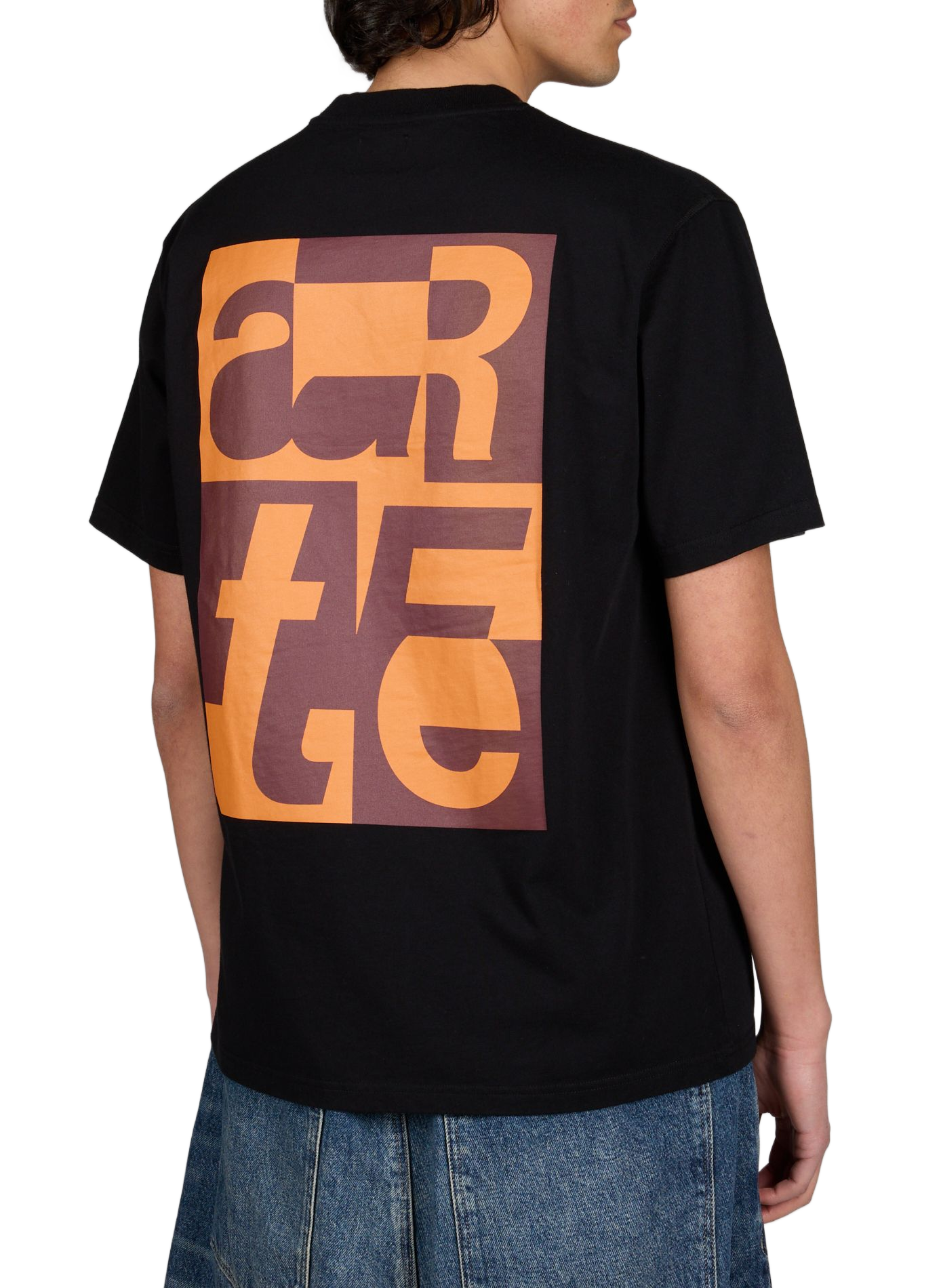 Cotton T-shirt with printed back ARTE ANTWERP Black