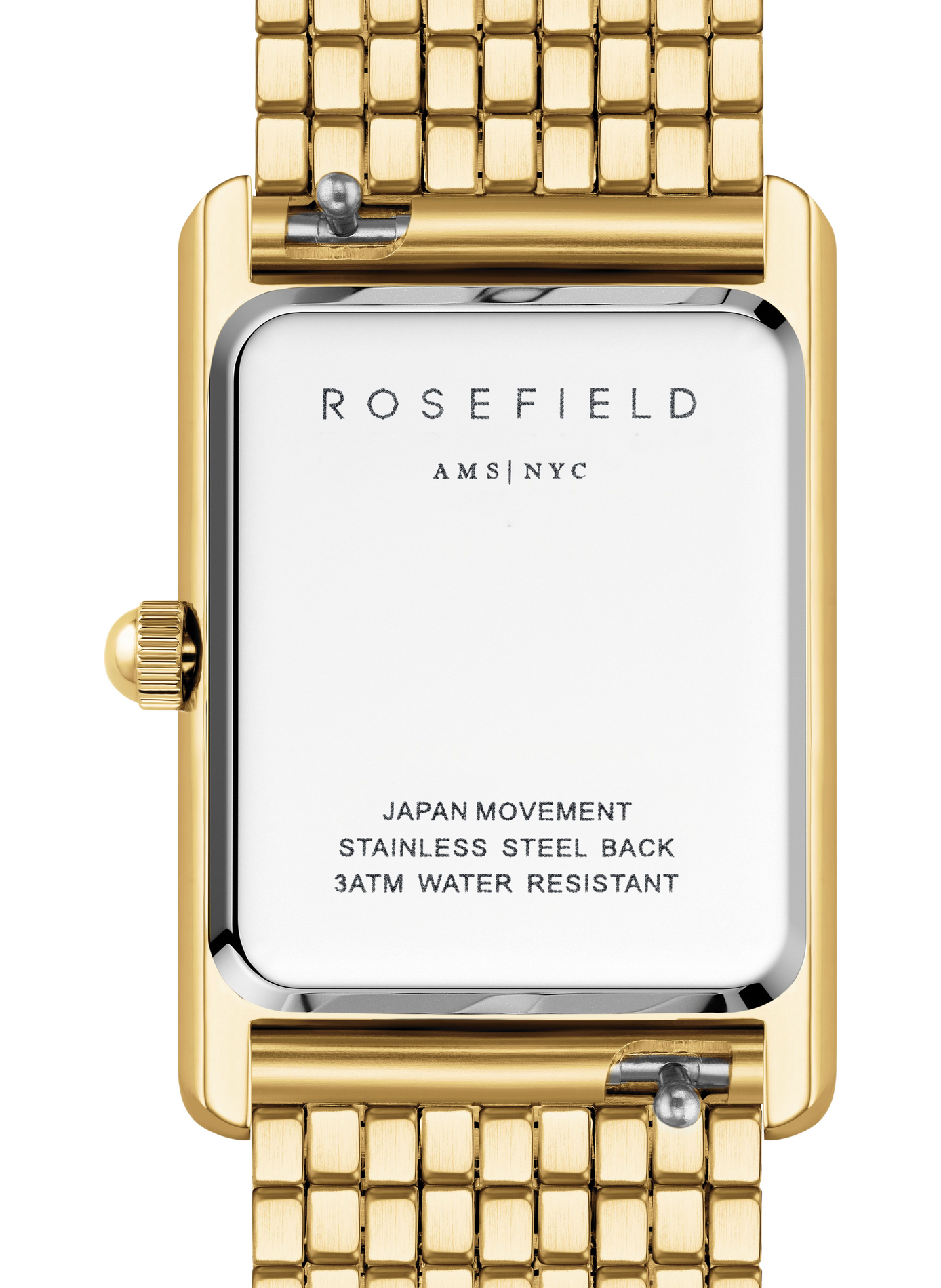 Montre analogique Heirloom en acier inoxydable ROSEFIELD Blanc
