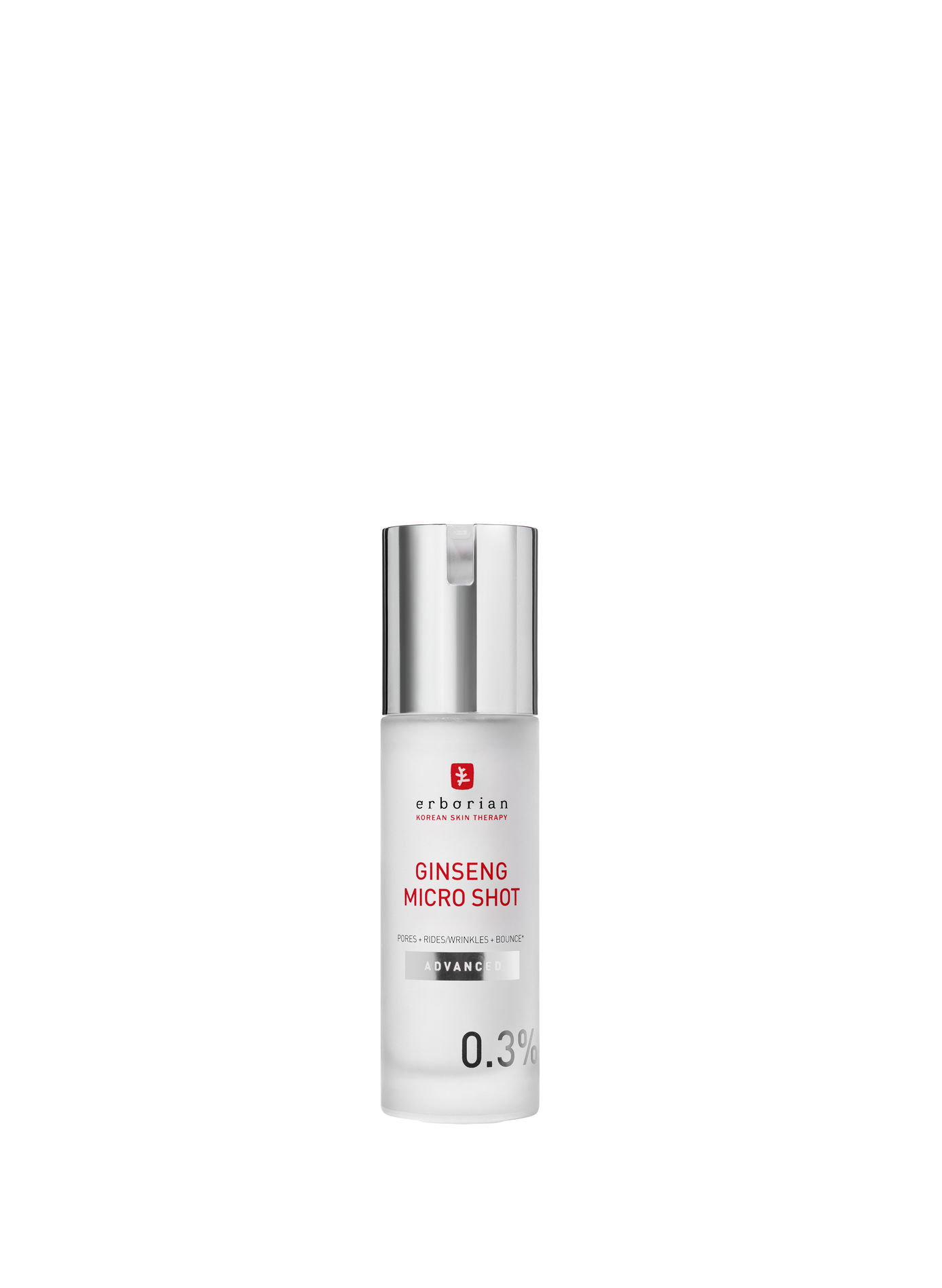 Ginseng Micro Shot Advanced 0.3 - Suero intensivo de microinfusión retexturizante (con concentración de 0.3% en espículas) ERBORIAN No color