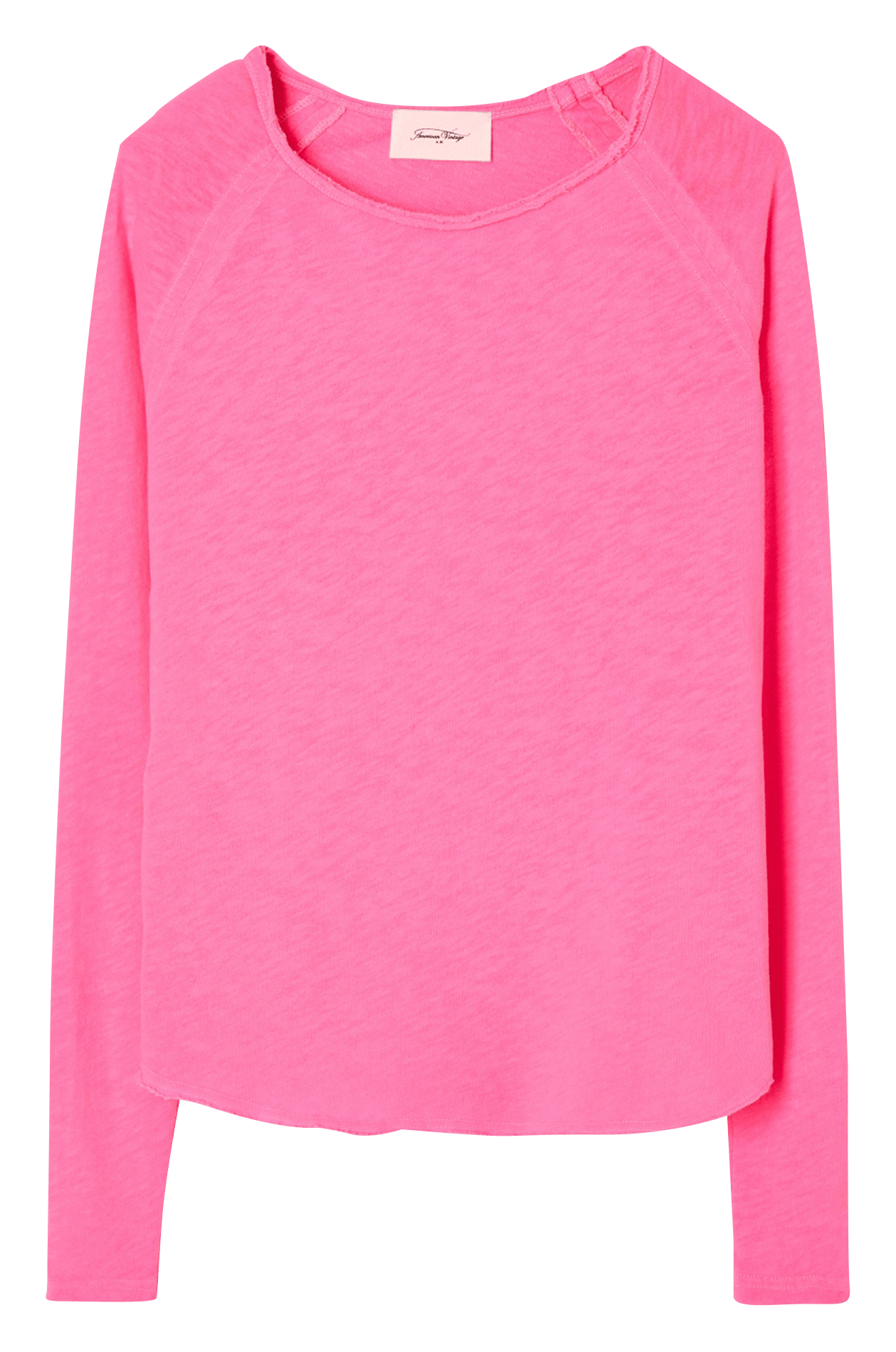 Tee-shirt à col bateau en coton sonoma AMERICAN VINTAGE Rose