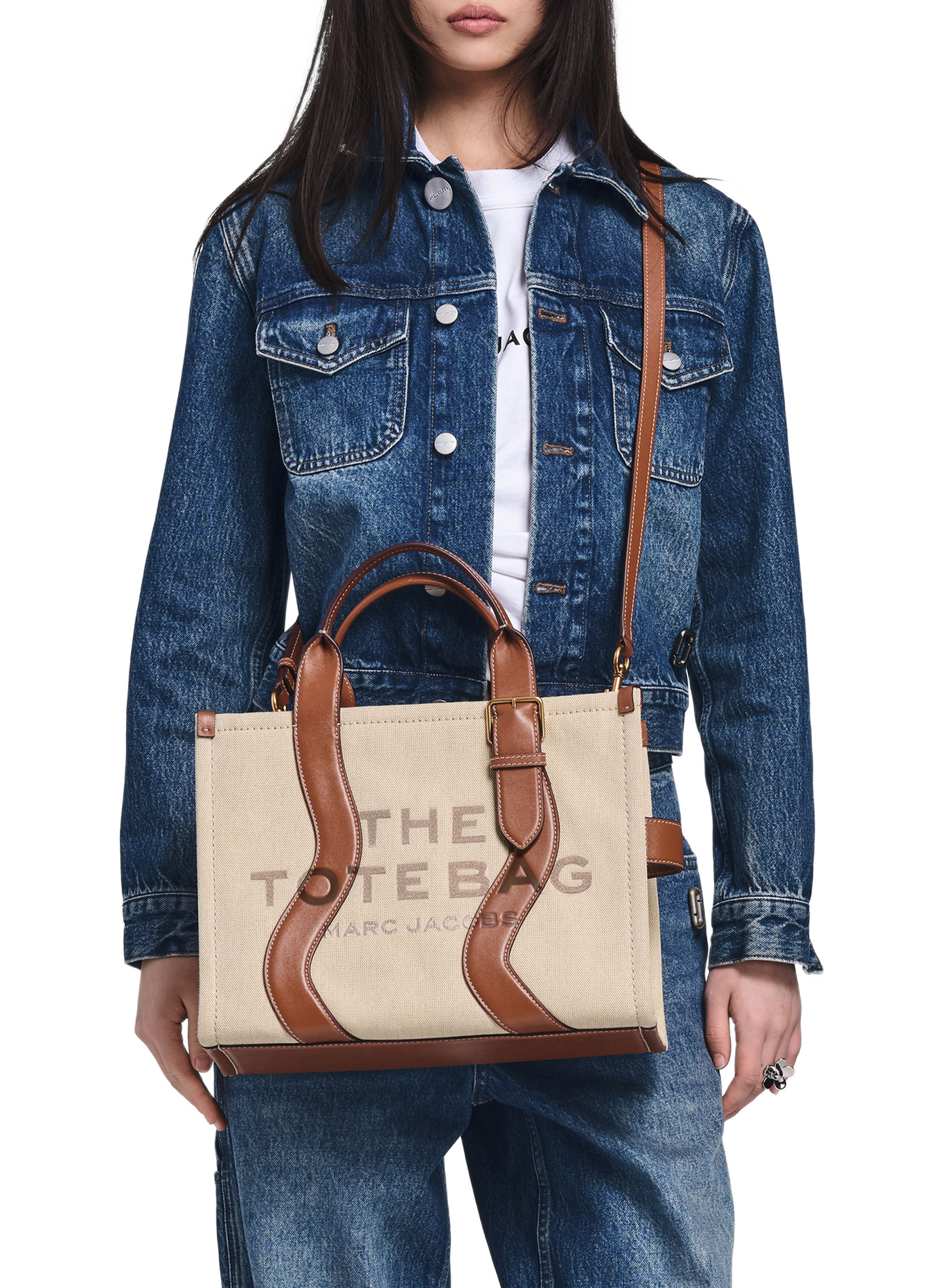 Sac The Wavy Canvas Medium Tote MARC JACOBS Multicolour