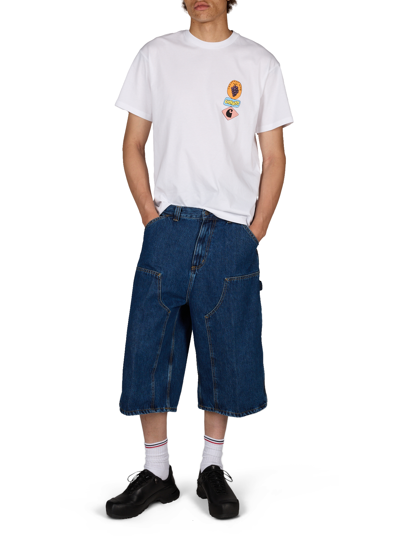 T-shirt S/S Stacked Grapes in cotton CARHARTT WIP White