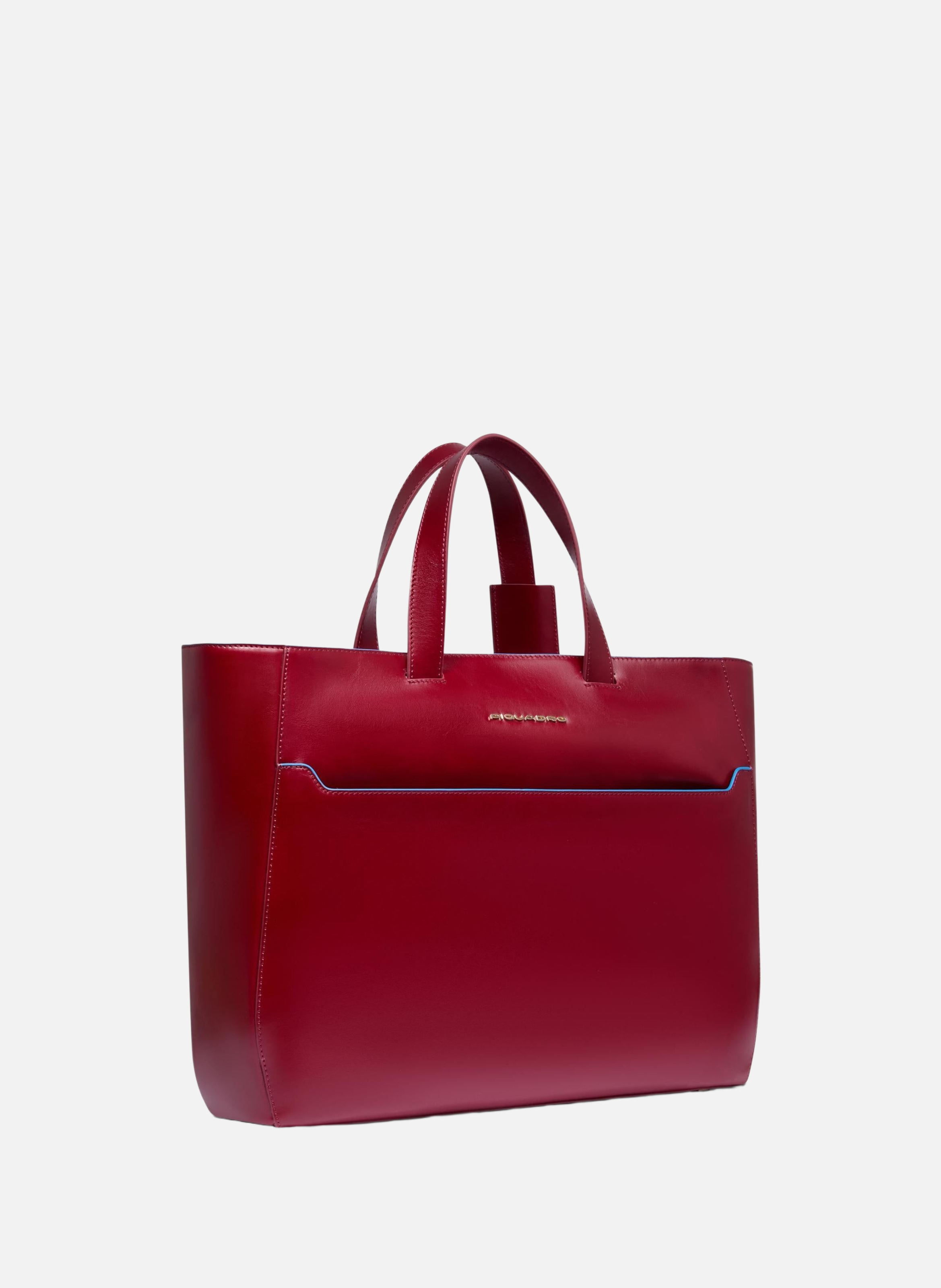 Cabas d'ordinateur femme 15,6" PIQUADRO Rouge