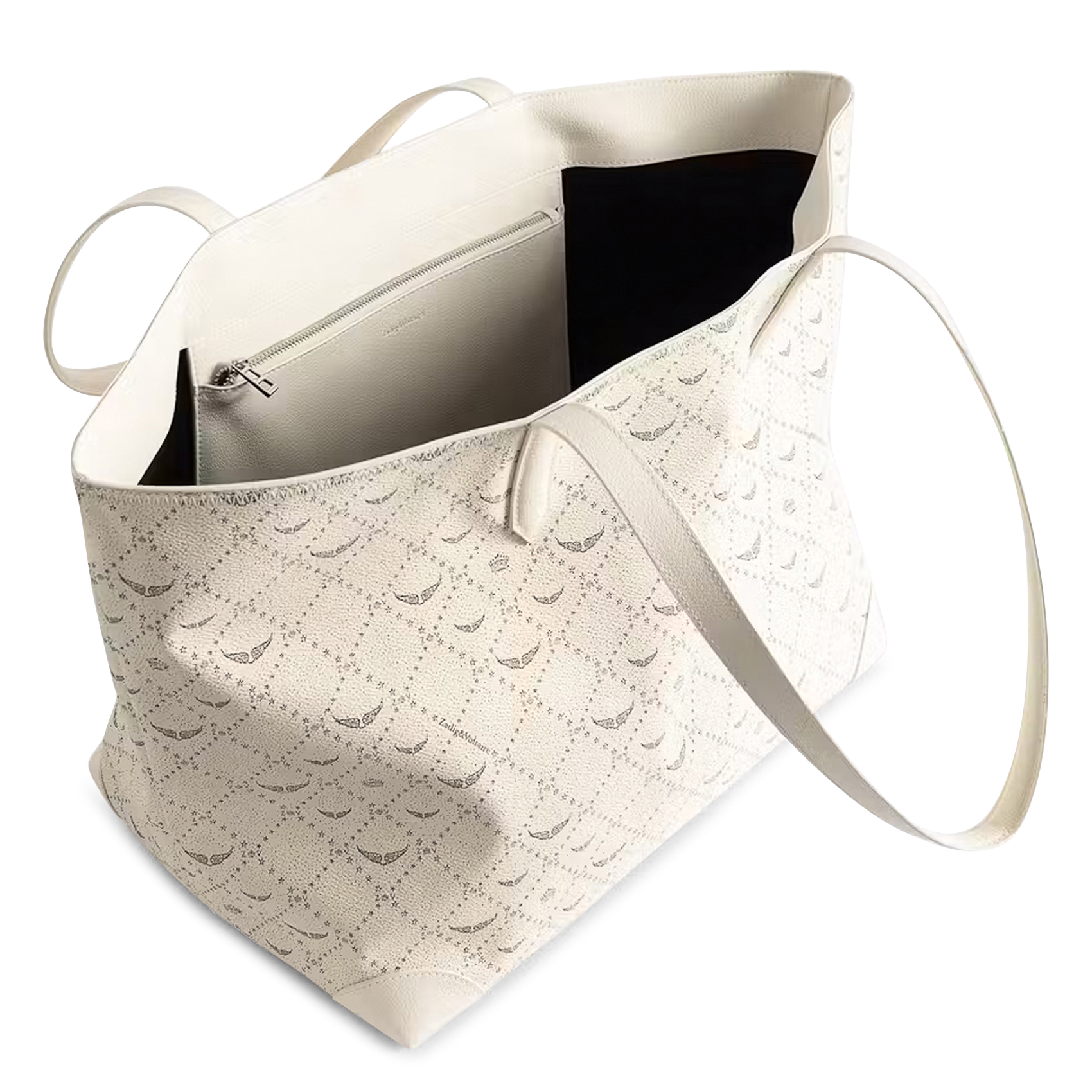 Bedrukte boodschappentas z shopper ZADIG&VOLTAIRE Wit