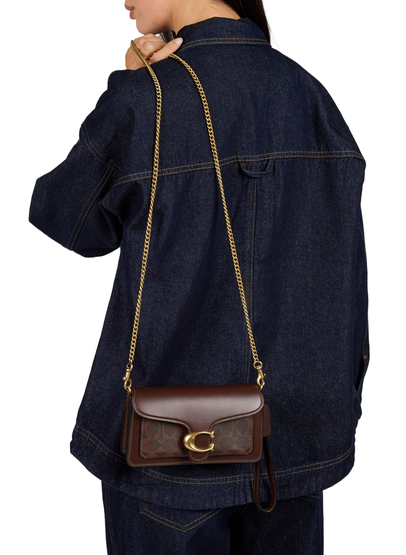 Handtasche Tabby Chain 19 zweifarbig COACH Braun