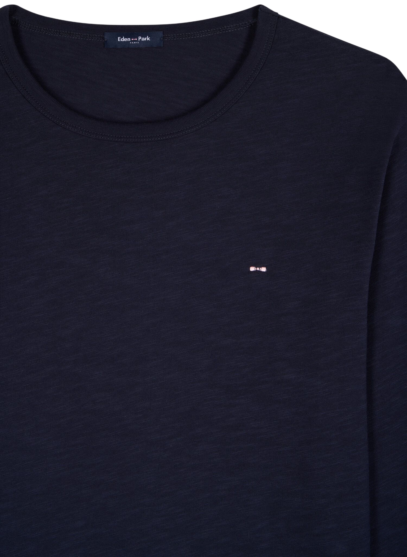 Tee-shirt col rond en coton EDEN PARK Blauw