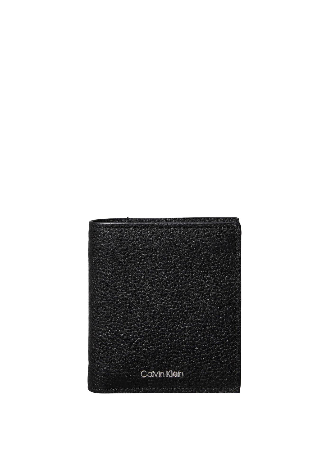 Portefeuille en cuir grainé CALVIN KLEIN Noir