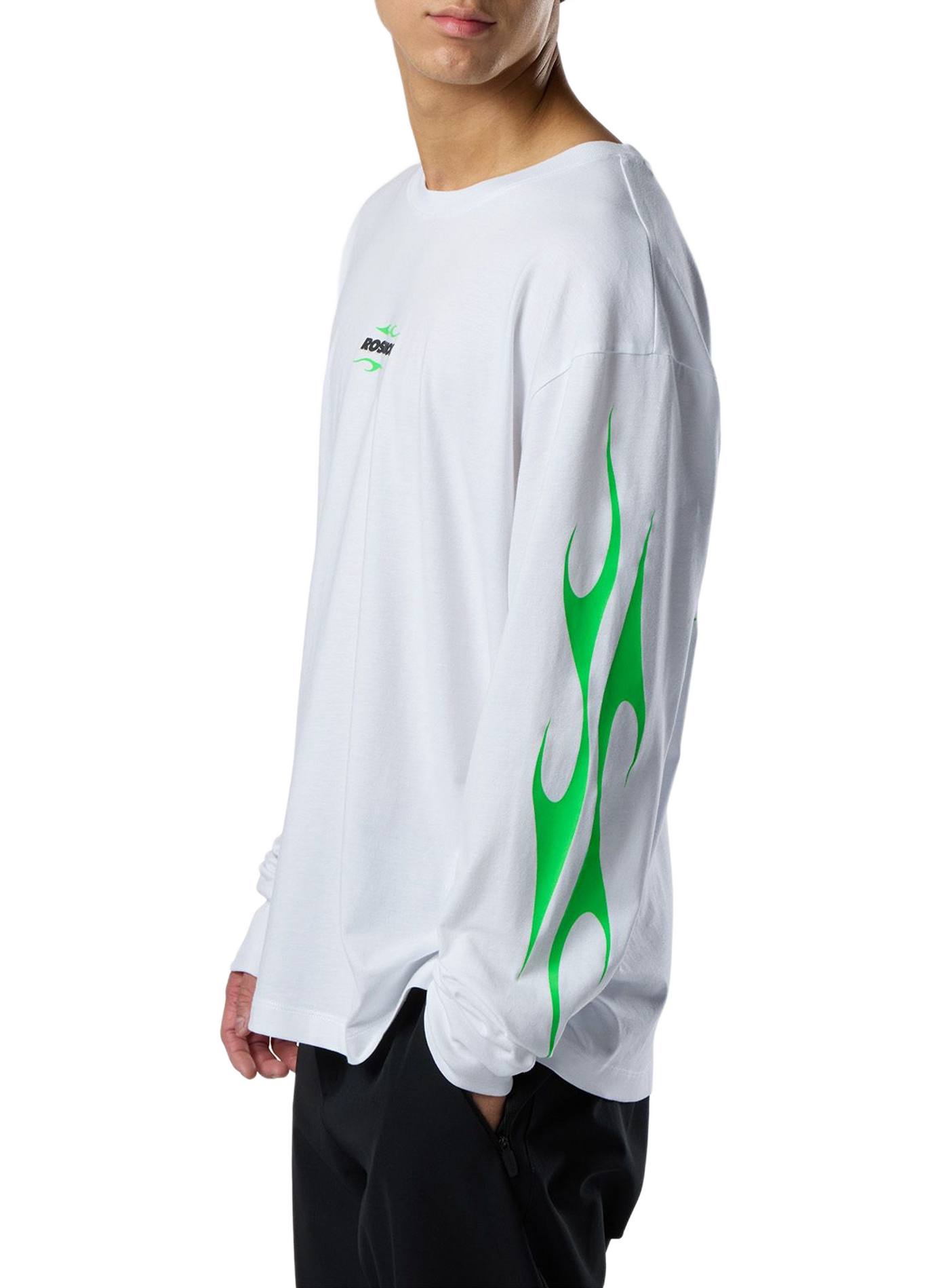 T-shirt droit col rond imprimé en coton ROSSIGNOL Weiss