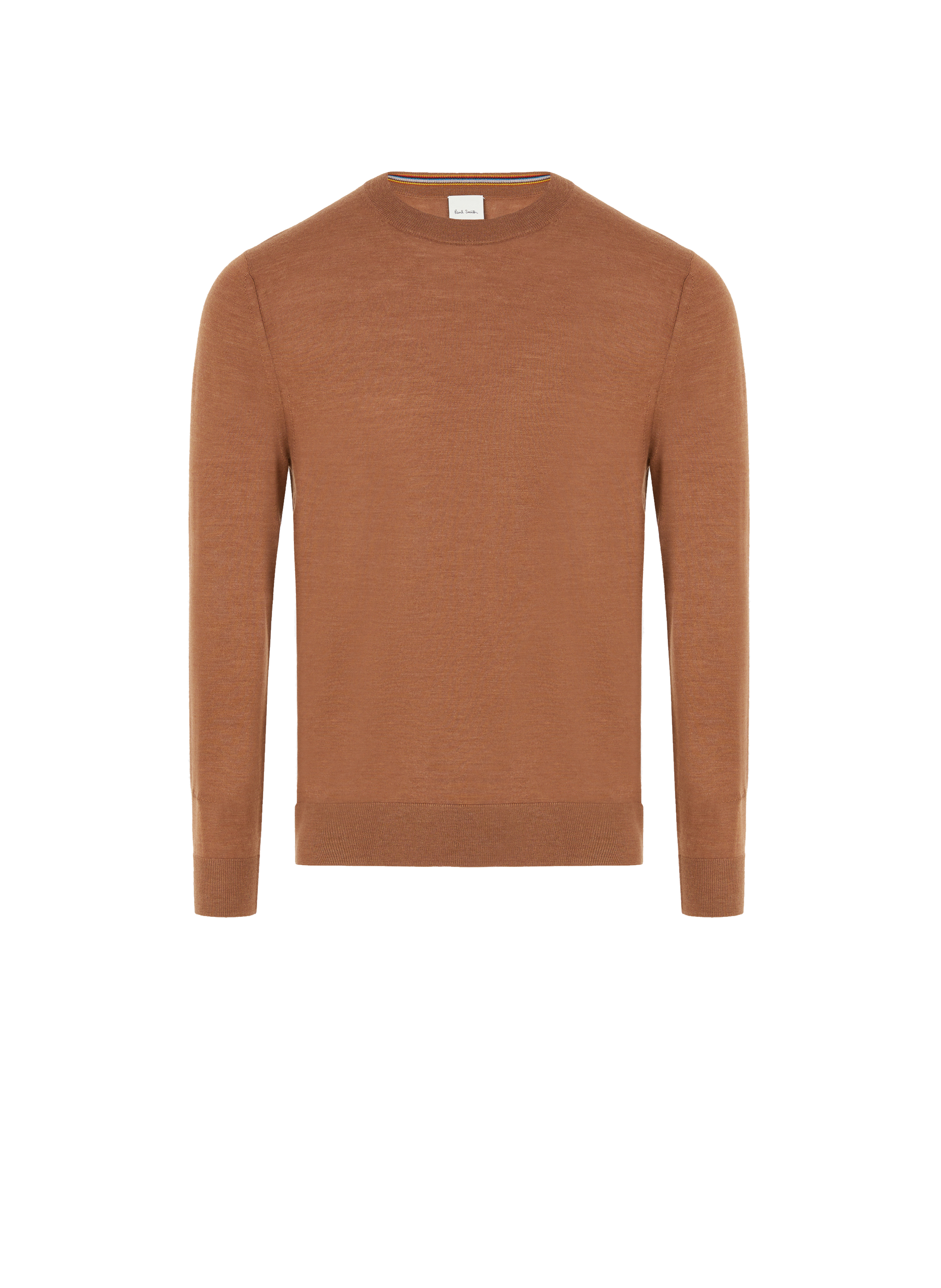 Pull col contrastant en laine