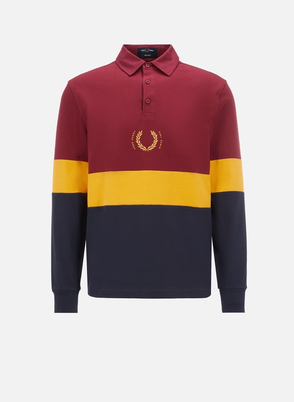 Polo de rugby rayé à manches longues FRED PERRY Polo de rugby rayé à manches longues FRED PERRY